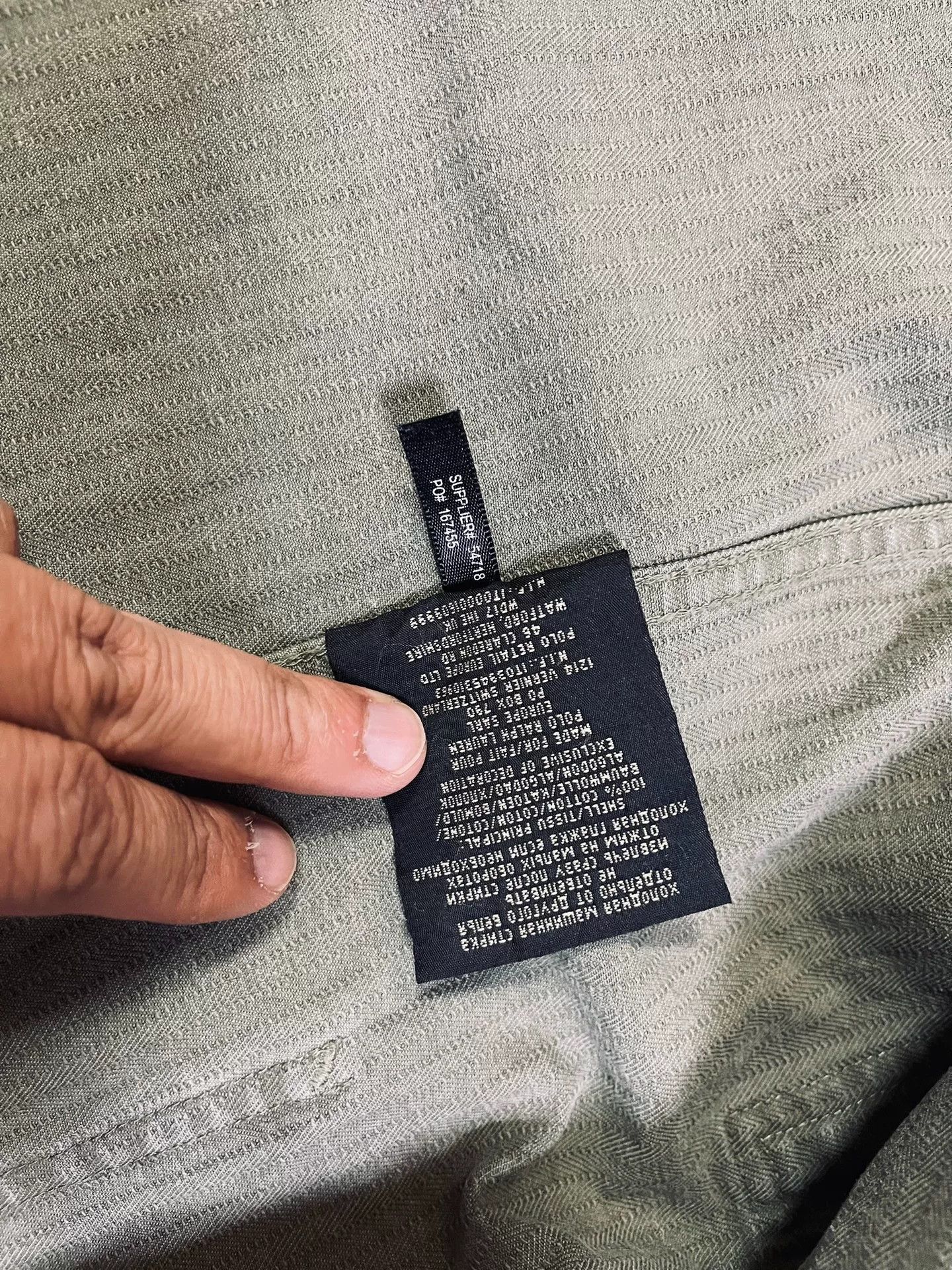 RRL Ralph Lauren RRL Military Green Herringbone Work Jacket Size US XXL / EU 58 / 5 - 4 Thumbnail