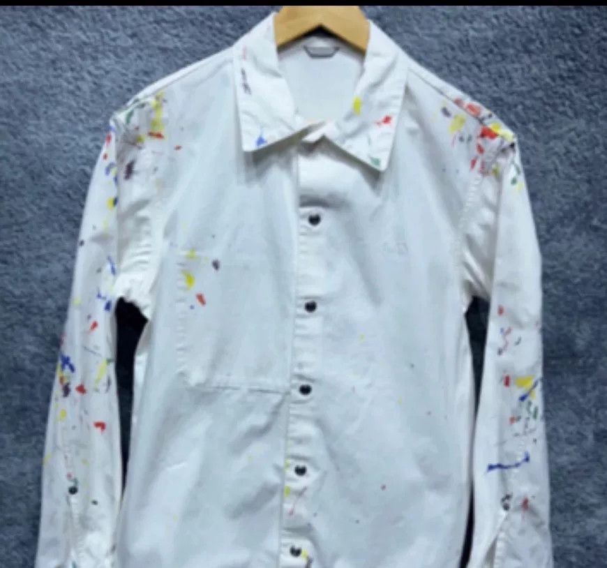 Dior dior logo denim jacket with paint splatter Size US L / EU 52-54 / 3 - 2 Thumbnail