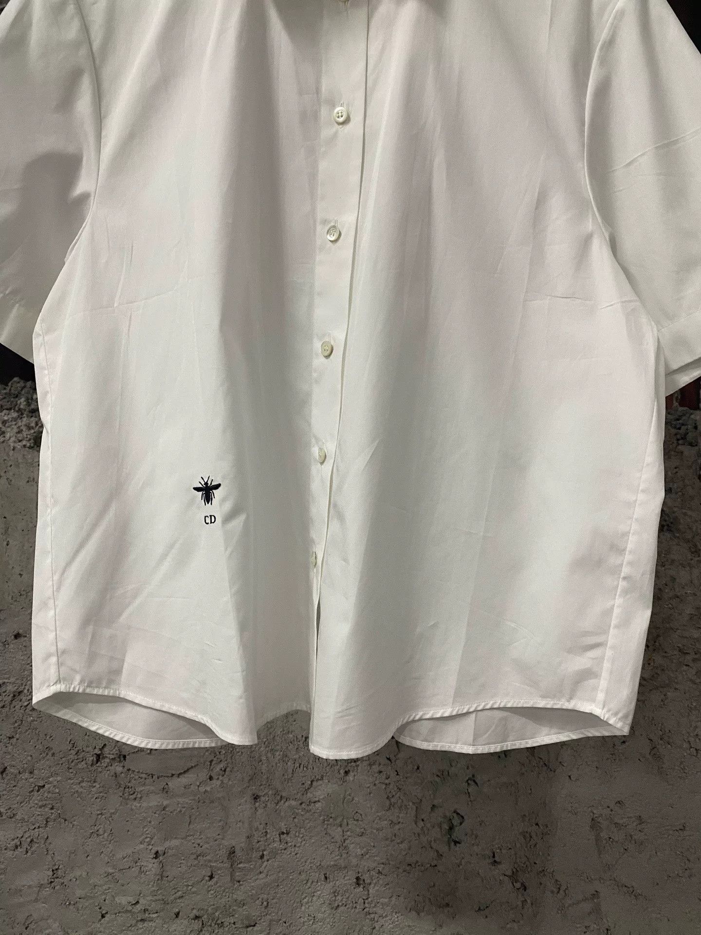 Dior Dior Embroidered Bee Short Sleeve Shirt Size US M / EU 48-50 / 2 - 4 Thumbnail