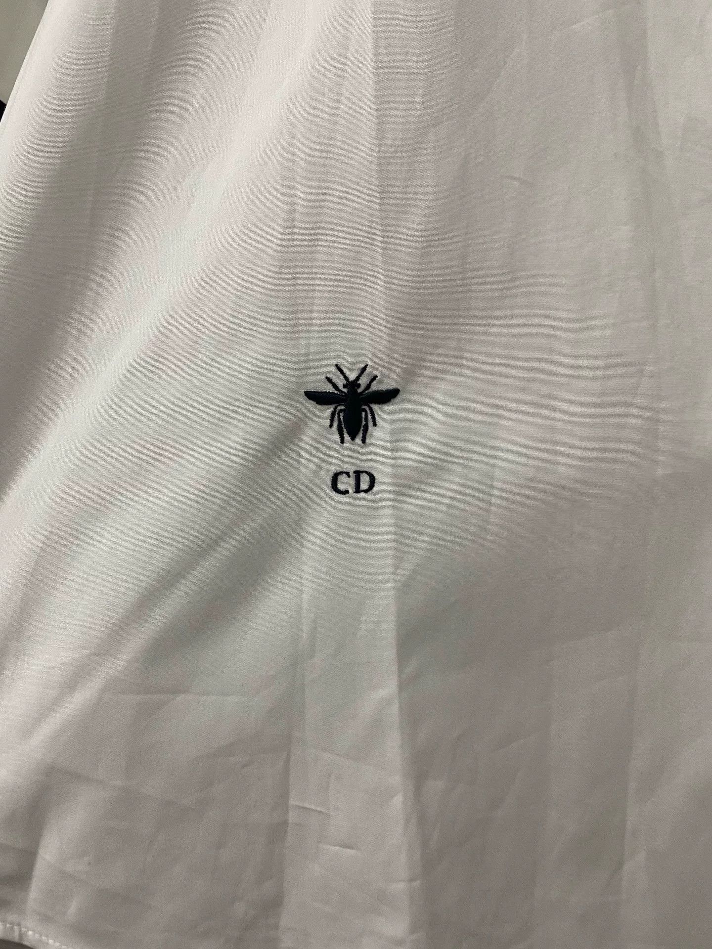 Dior Dior Embroidered Bee Short Sleeve Shirt Size US M / EU 48-50 / 2 - 5 Thumbnail