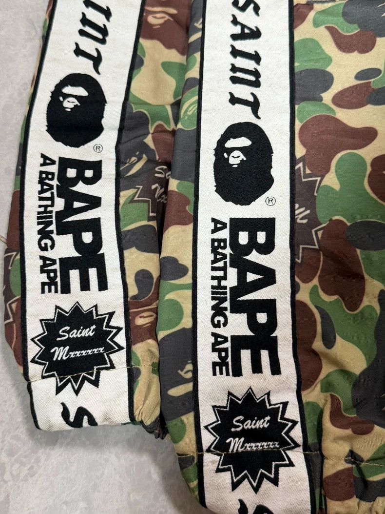 Bape SAINT Mxxxxxx x BAPE Camo Track Pants Size US 32 / EU 48 - 7 Thumbnail