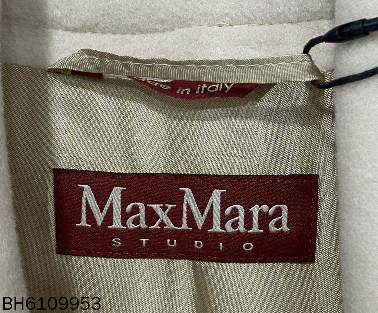 Max Mara maxmara cream wool coat with belt Size US L / EU 52-54 / 3 - 4 Thumbnail