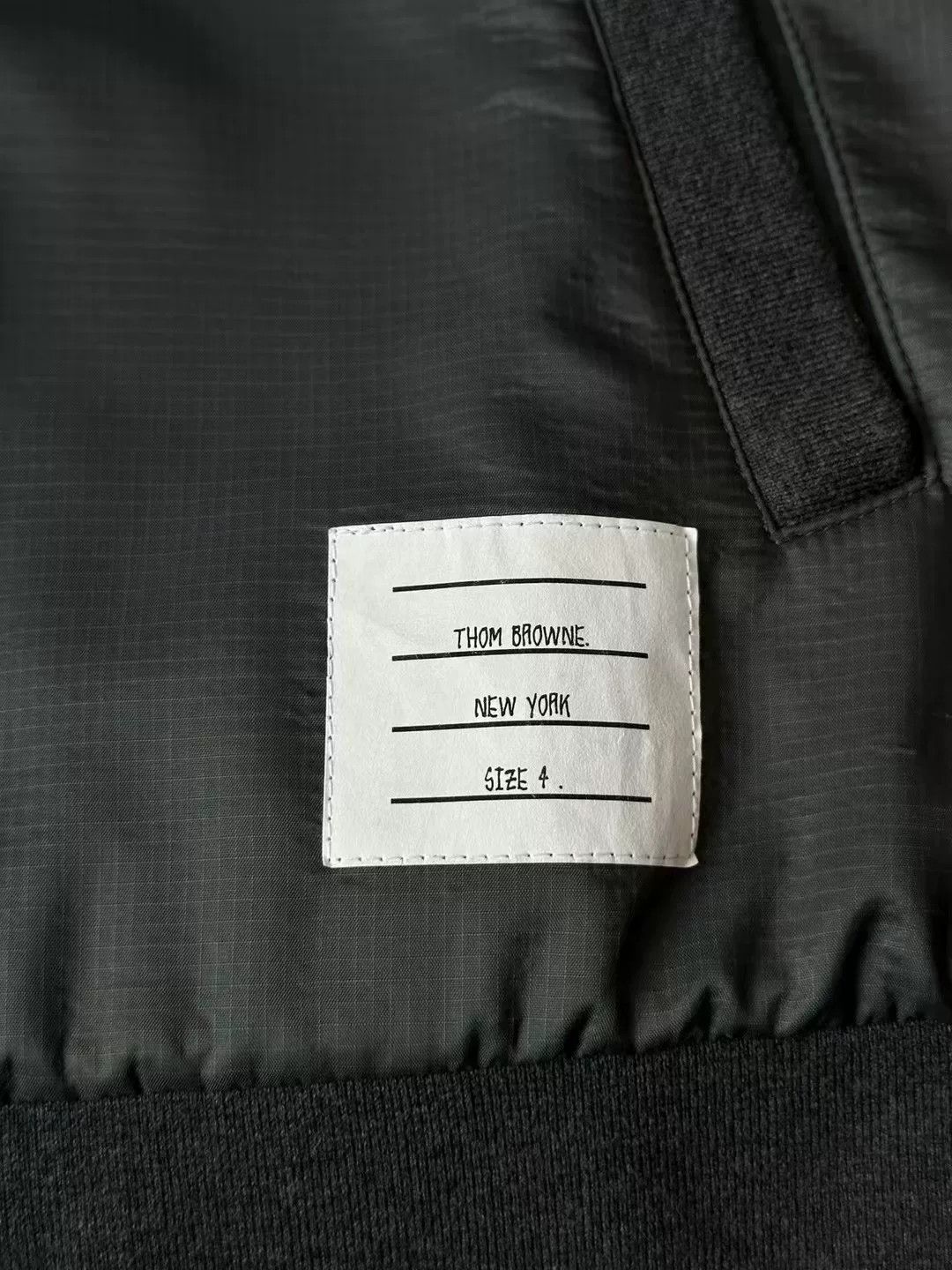 Thom Browne Thom Browne Gray Bomber Jacket Size US S / EU 44-46 / 1 - 4 Thumbnail