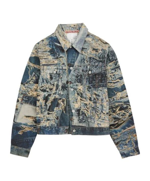 Acne Studios Acne Studios Men's Printed Denim Jacket Size US XL / EU 56 / 4 - 3 Thumbnail
