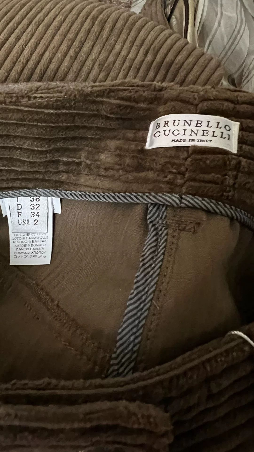 Brunello Cucinelli Brunello Cucinelli Corduroy Trousers Size US 38 / EU 54 - 4 Thumbnail