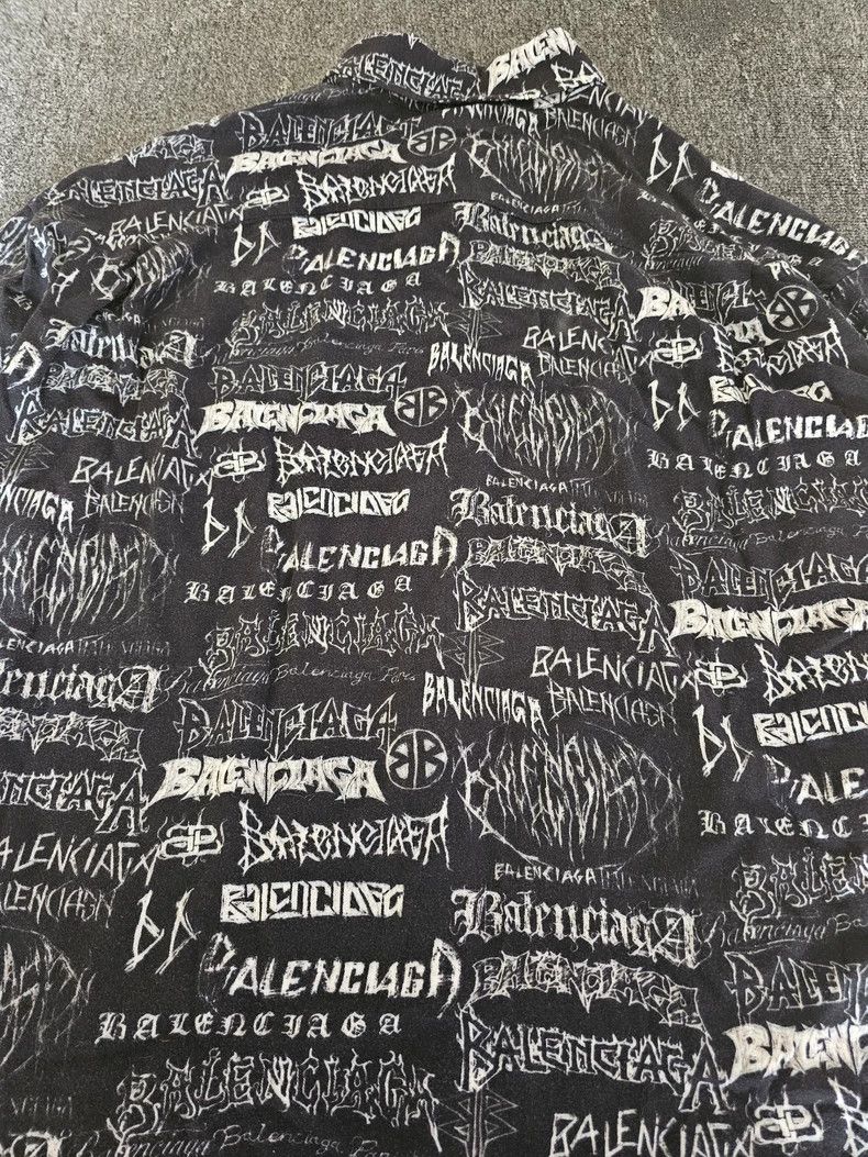 Balenciaga Balenciaga Oversized Graffiti Shirt Size US XXL / EU 58 / 5 - 7 Thumbnail