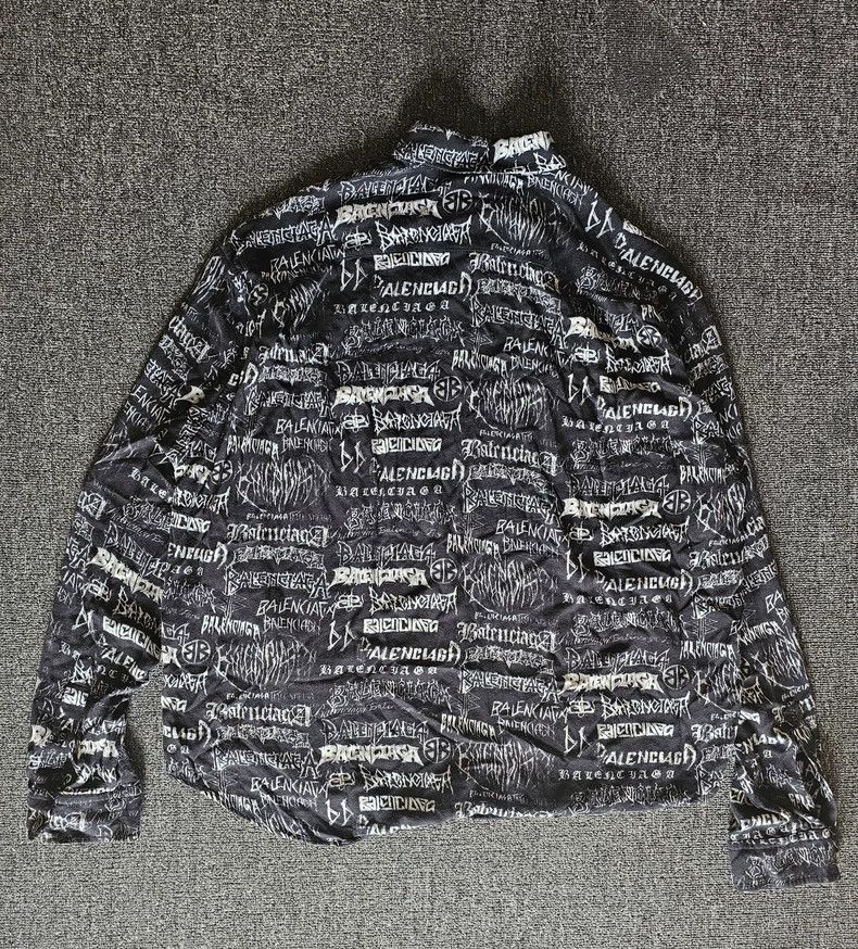 Balenciaga Balenciaga Oversized Graffiti Shirt Size US XXL / EU 58 / 5 - 5 Thumbnail
