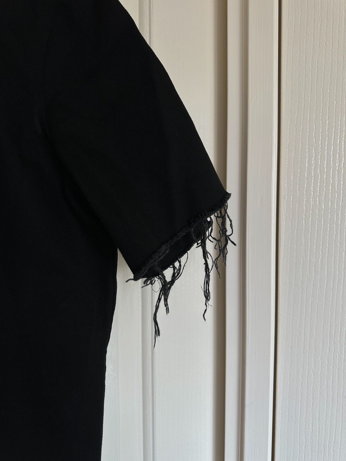 Vetements Vetements Denim Fringe Short Sleeve Shirt Size US XS / EU 42 / 0 - 5 Thumbnail