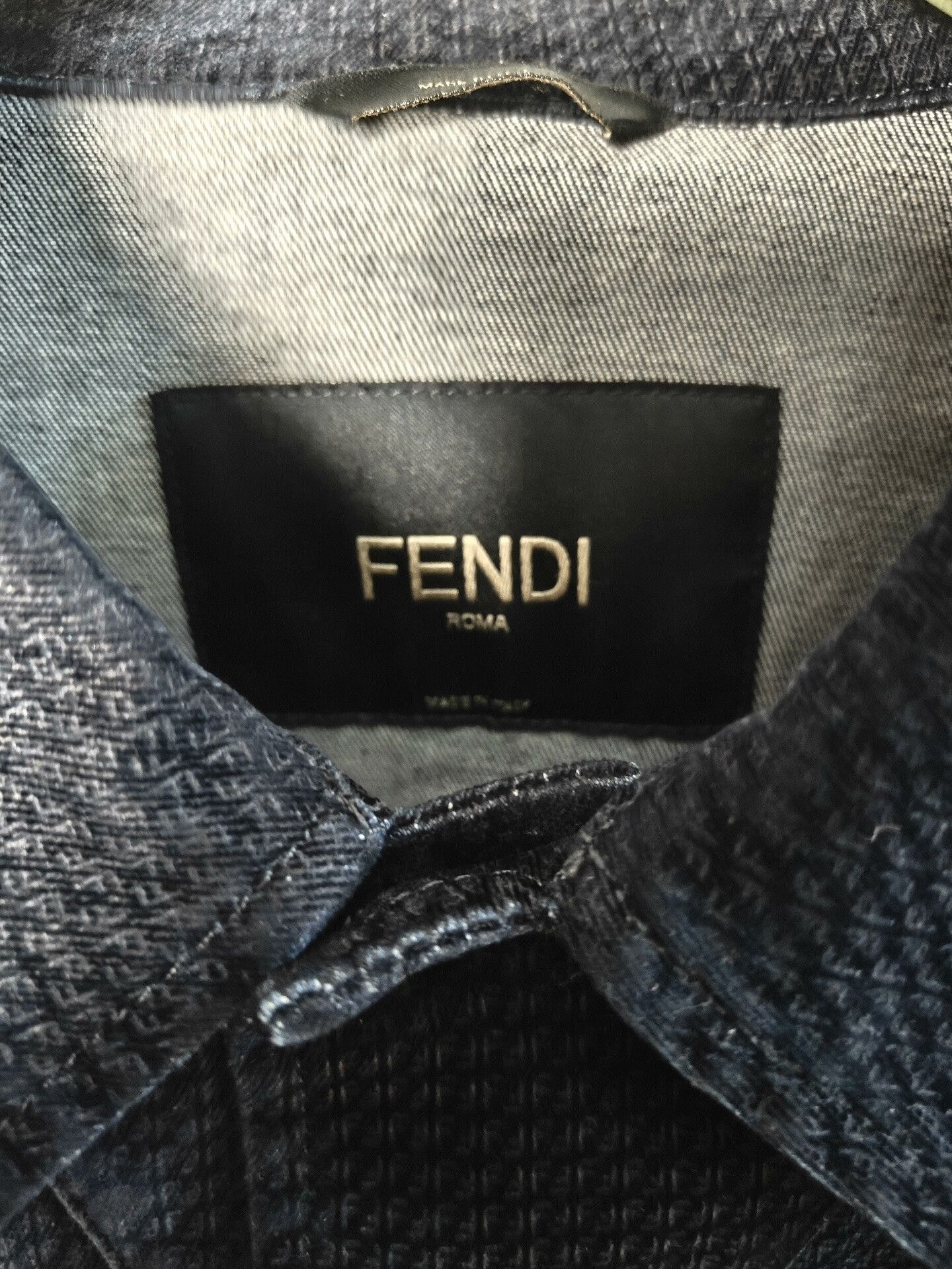 Fendi fendi patterned denim jacket in excellent condition Size US M / EU 48-50 / 2 - 4 Thumbnail
