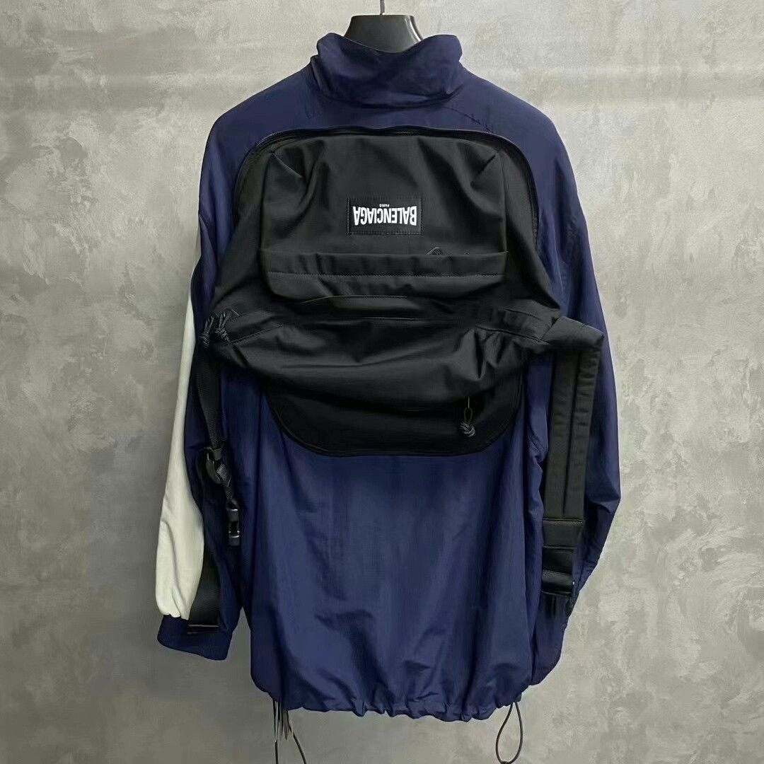 Balenciaga Balenciaga White Blue Logo Jacket XS Size US XS / EU 42 / 0 - 2 Thumbnail