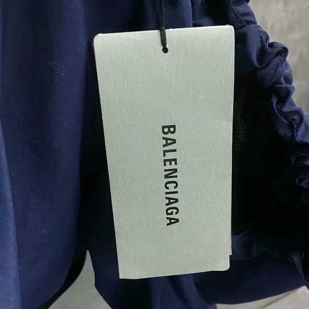 Balenciaga Balenciaga White Blue Logo Jacket XS Size US XS / EU 42 / 0 - 4 Thumbnail