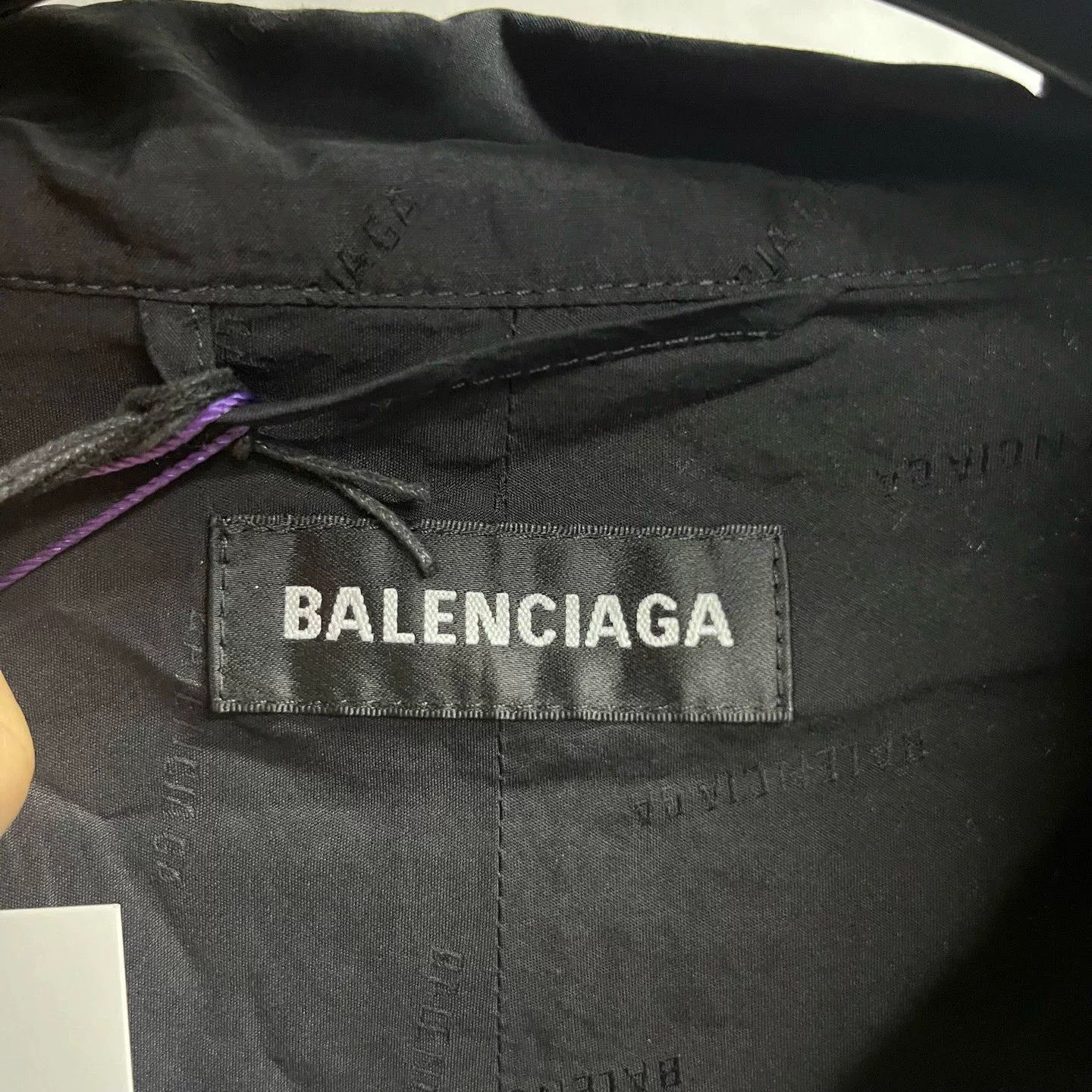 Balenciaga Balenciaga Black White Windbreaker Jacket Size US XS / EU 42 / 0 - 5 Thumbnail