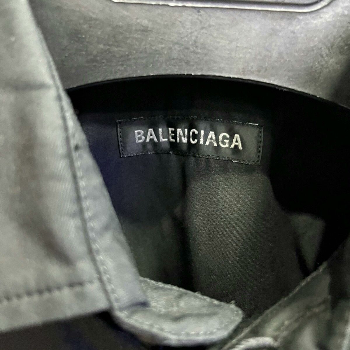 Balenciaga Balenciaga Black Point Collar Long Sleeve Shirt Size US S / EU 44-46 / 1 - 3 Thumbnail