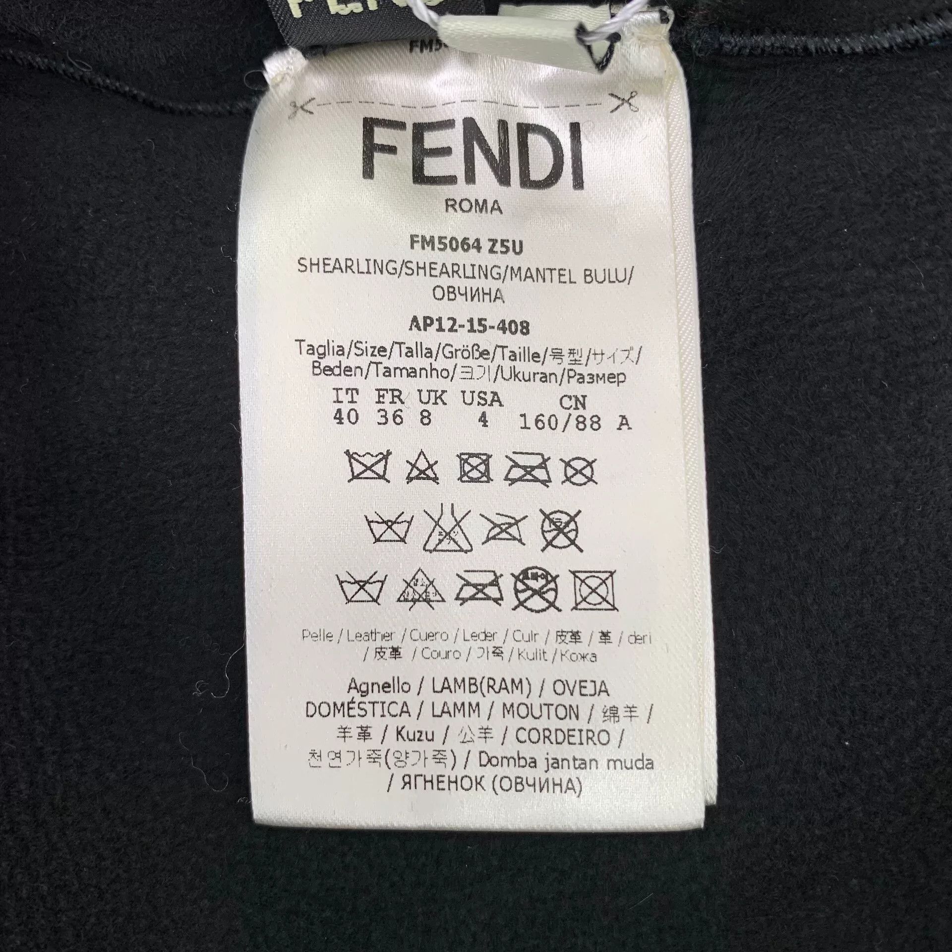 Fendi black furry monster zip jacket by fendi Size US M / EU 48-50 / 2 - 7 Thumbnail