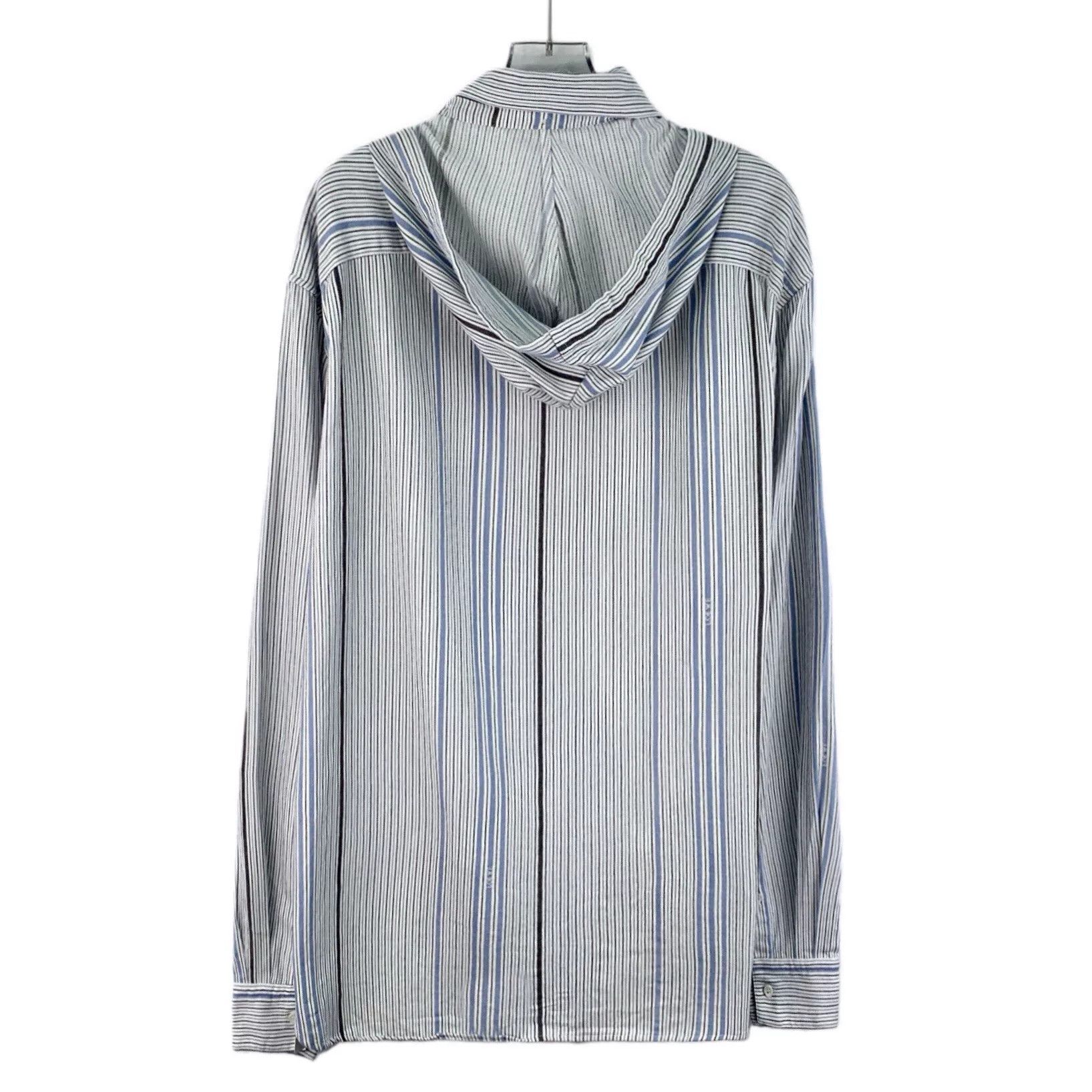 Loewe Loewe Color-Blocked Wool Shirt with Hood Size US M / EU 48-50 / 2 - 2 Thumbnail