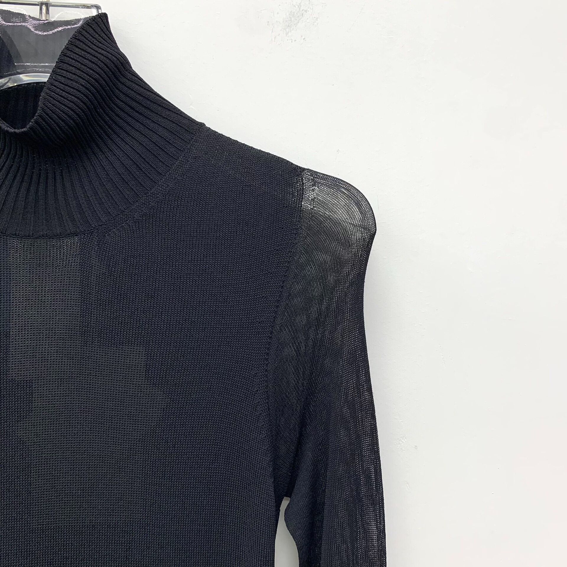 Max Mara black turtleneck long sleeve knit dress Size US XS / EU 42 / 0 - 3 Thumbnail
