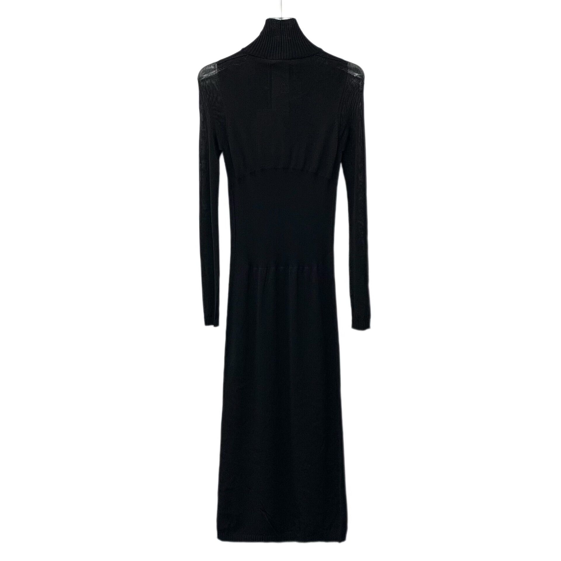 Max Mara black turtleneck long sleeve knit dress Size US XS / EU 42 / 0 - 2 Thumbnail