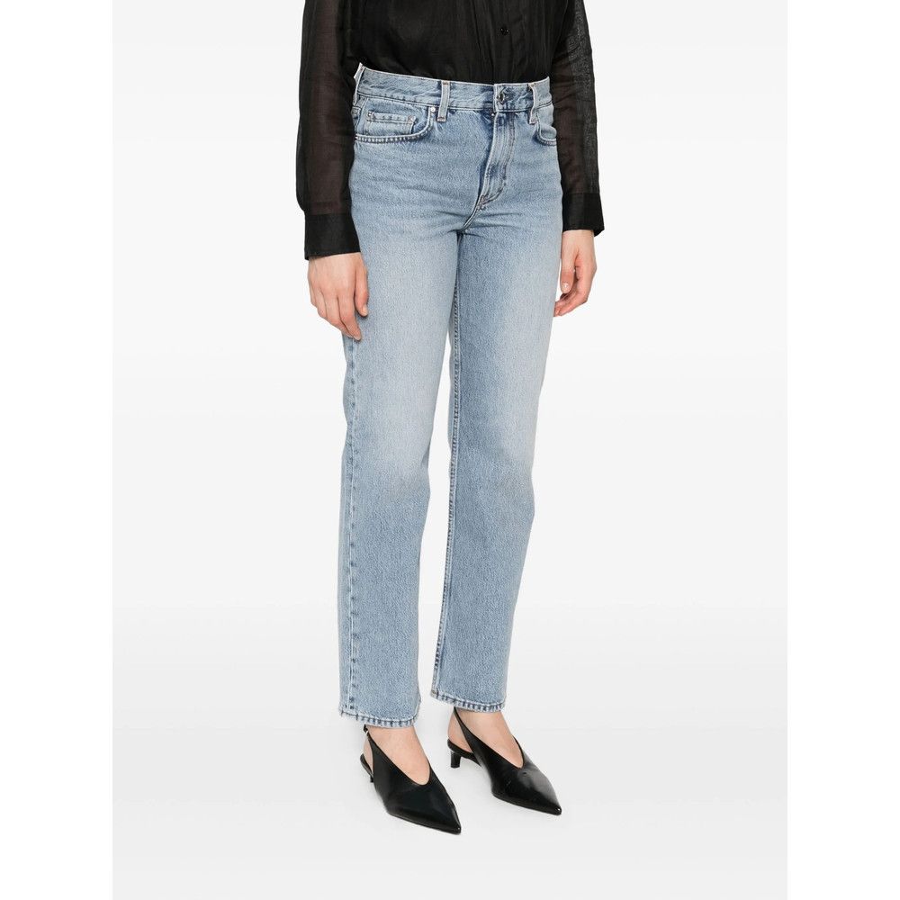 Toteme Toteme BLUE Denim - Straight-Leg Jeans Size 24" / US 00 / IT 34 - 4 Thumbnail