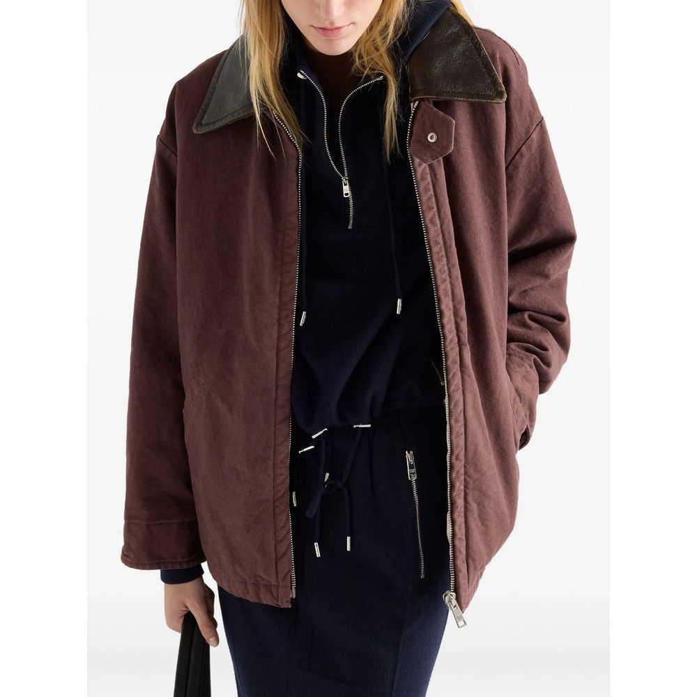 Prada Prada BROWN Jackets - Oversized Jackets Size XS / US 0-2 / IT 36-38 - 4 Thumbnail