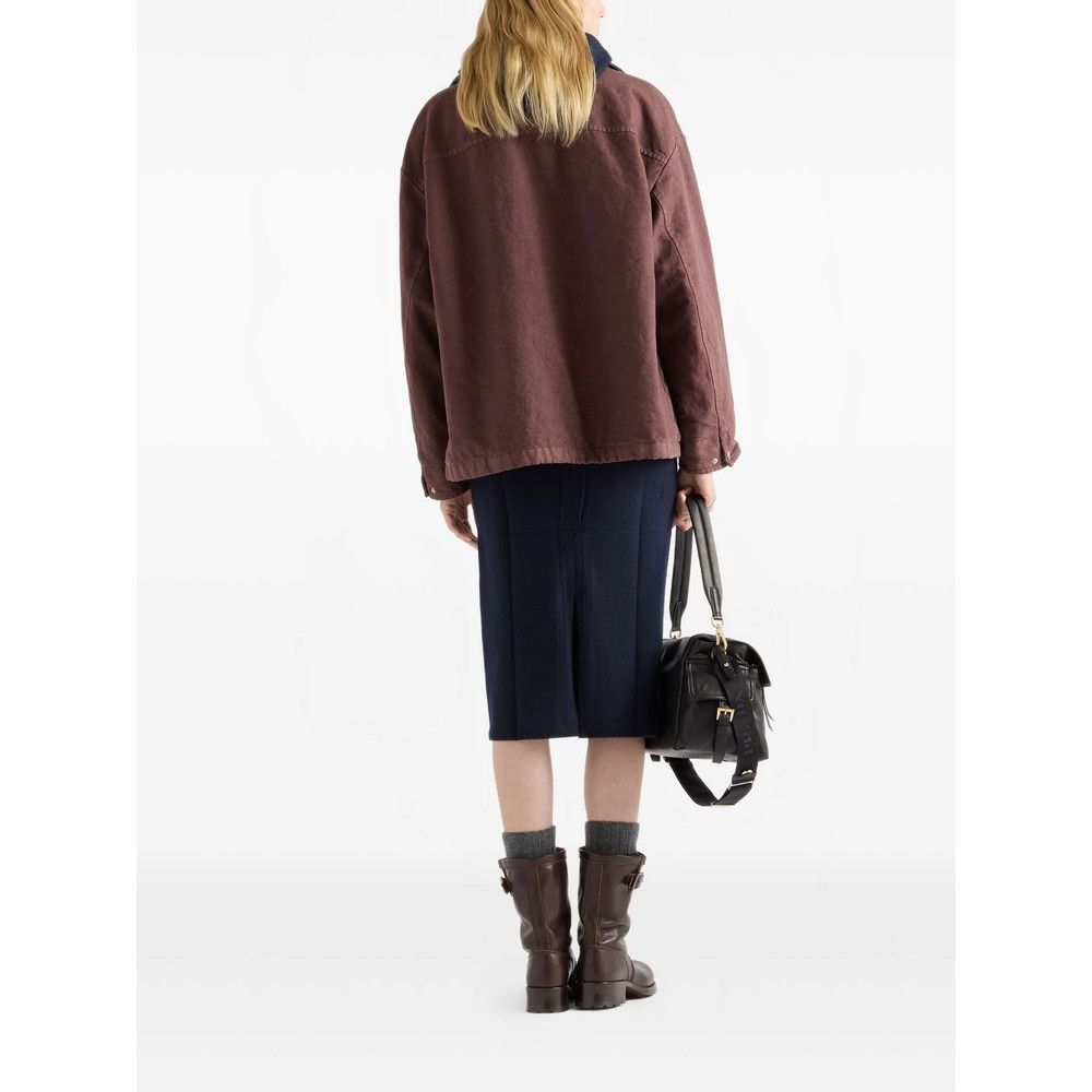 Prada Prada BROWN Jackets - Oversized Jackets Size S / US 4 / IT 40 - 5 Thumbnail