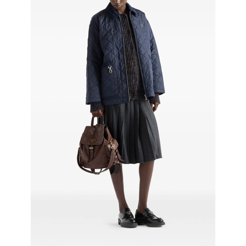 Prada Prada BLUE Jackets - Puffer Jackets Size XS / US 0-2 / IT 36-38 - 3 Thumbnail