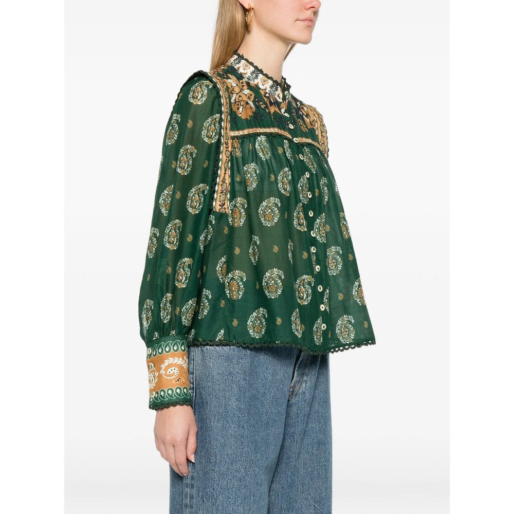 Farm Rio Farm Rio GREEN Tops - Blouses Size S / US 4 / IT 40 - 4 Thumbnail