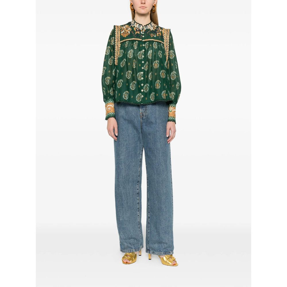 Farm Rio Farm Rio GREEN Tops - Blouses Size S / US 4 / IT 40 - 3 Thumbnail