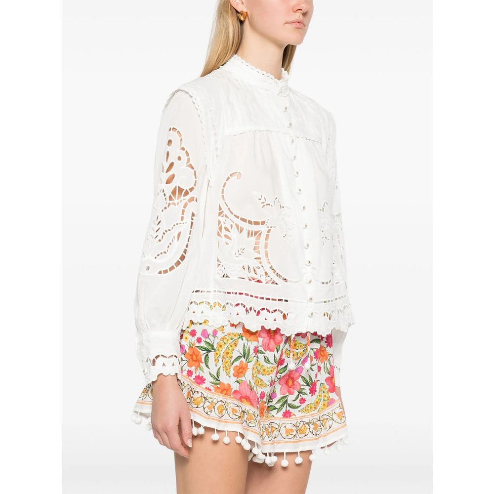 Farm Rio Farm Rio WHITE Tops - Blouses Size S / US 4 / IT 40 - 4 Thumbnail