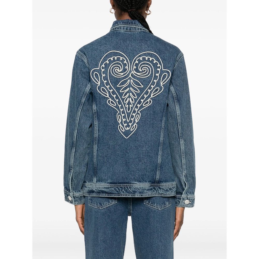 Farm Rio Farm Rio BLUE Jackets - Denim Jackets Size S / US 4 / IT 40 - 5 Thumbnail