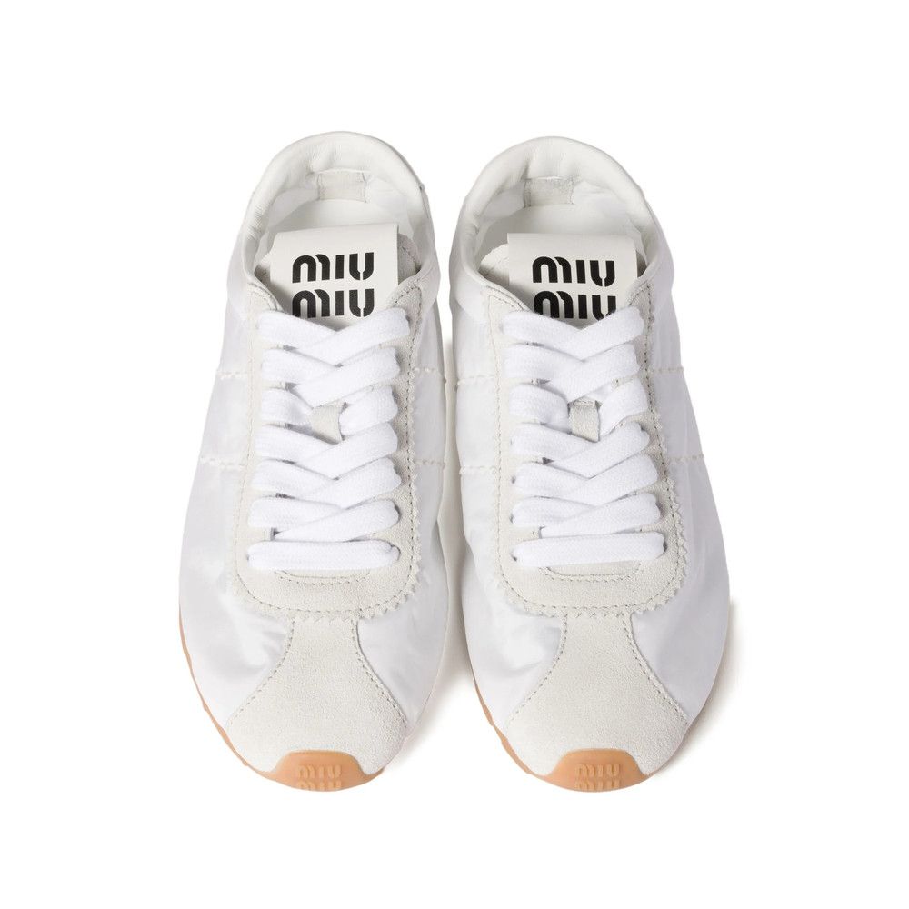 Miu Miu Miu Miu WHITE Trainers Size US 8.5 / IT 38.5 - 3 Thumbnail