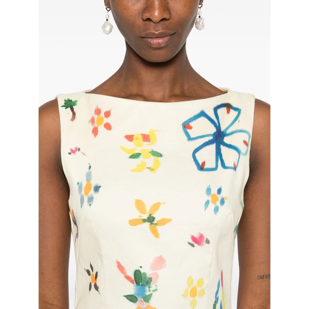 ALEMAIS Alemais NEUTRALS Dresses - Day Dresses Size L / US 10 / IT 46 - 2 Thumbnail