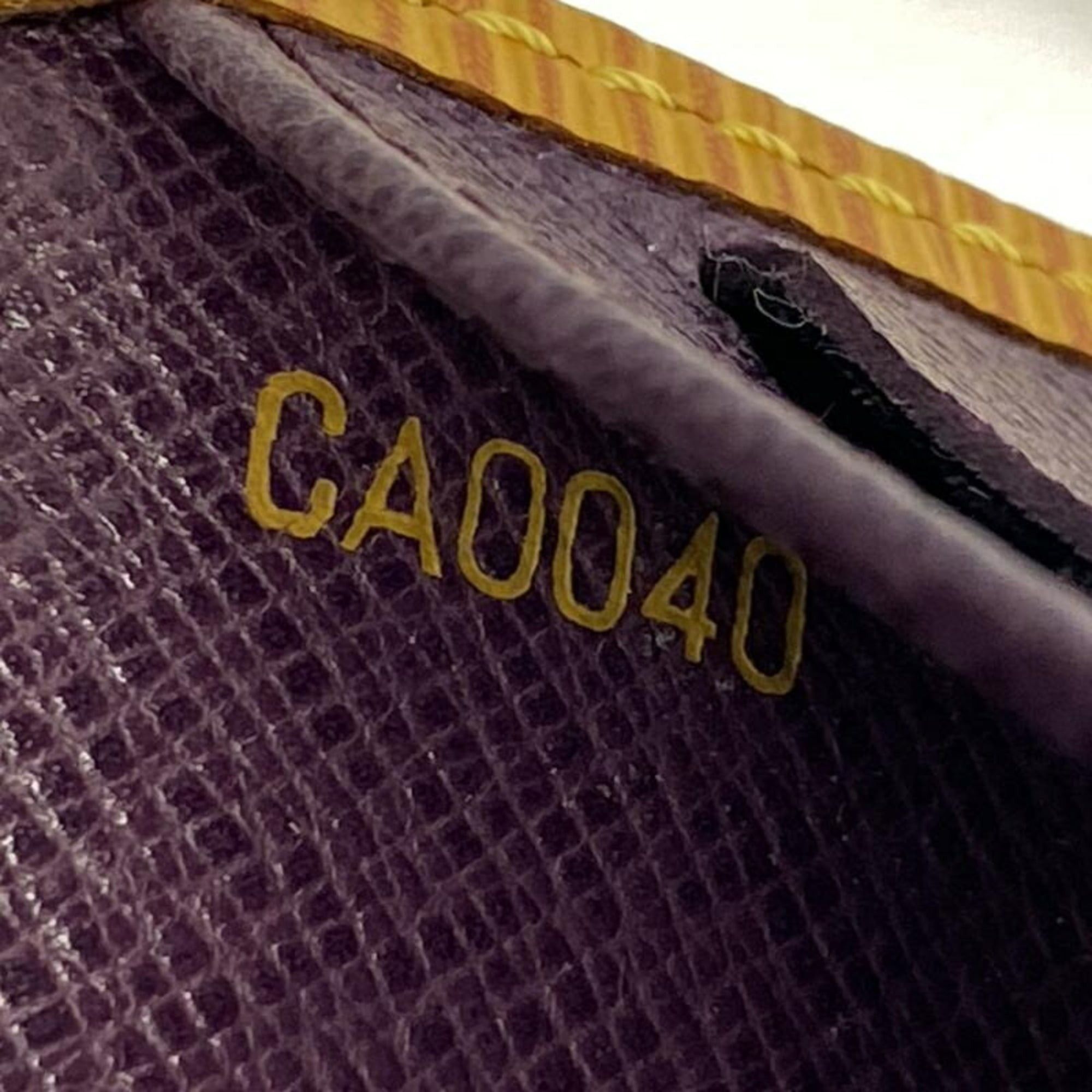 LOUIS VUITTON Porte Tresor International M63389 Long Wallet Epi Leather Yellow Louis Vuitton