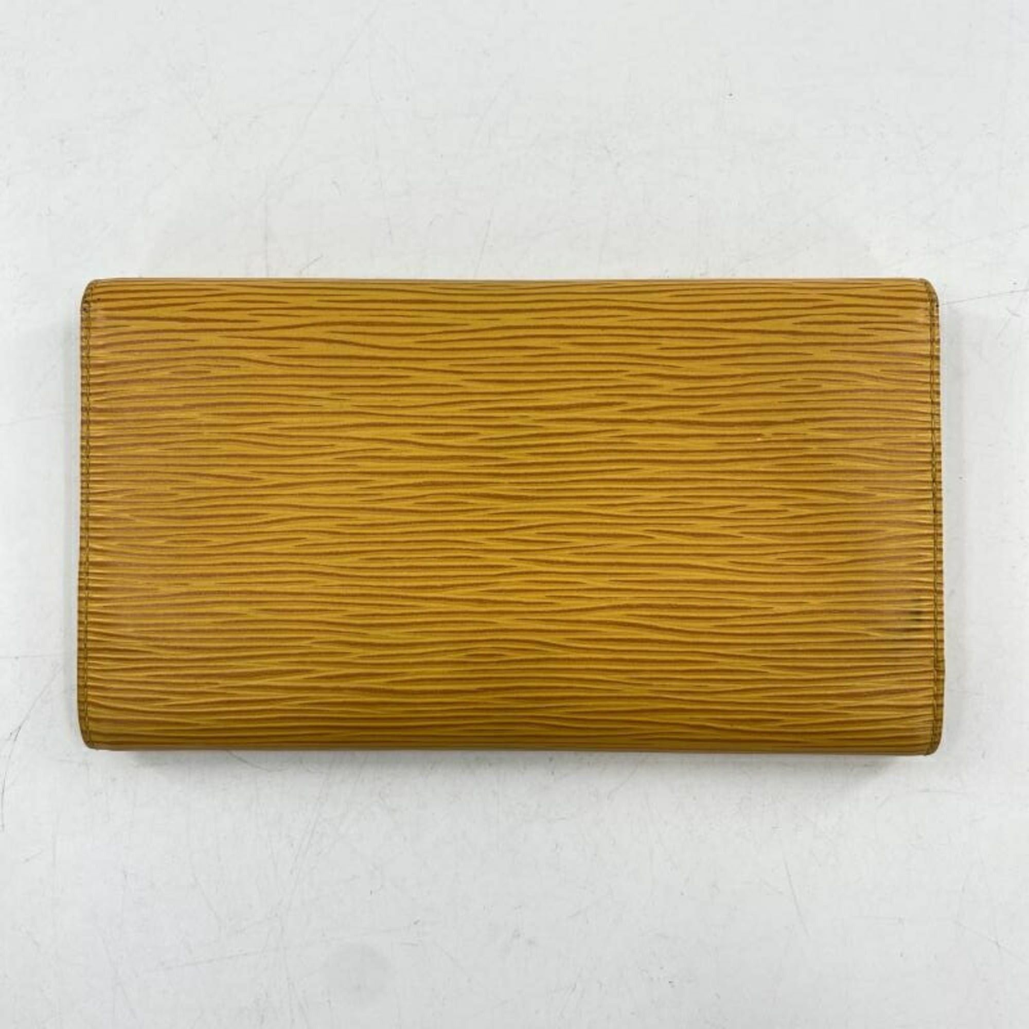 LOUIS VUITTON Porte Tresor International M63389 Long Wallet Epi Leather Yellow Louis Vuitton