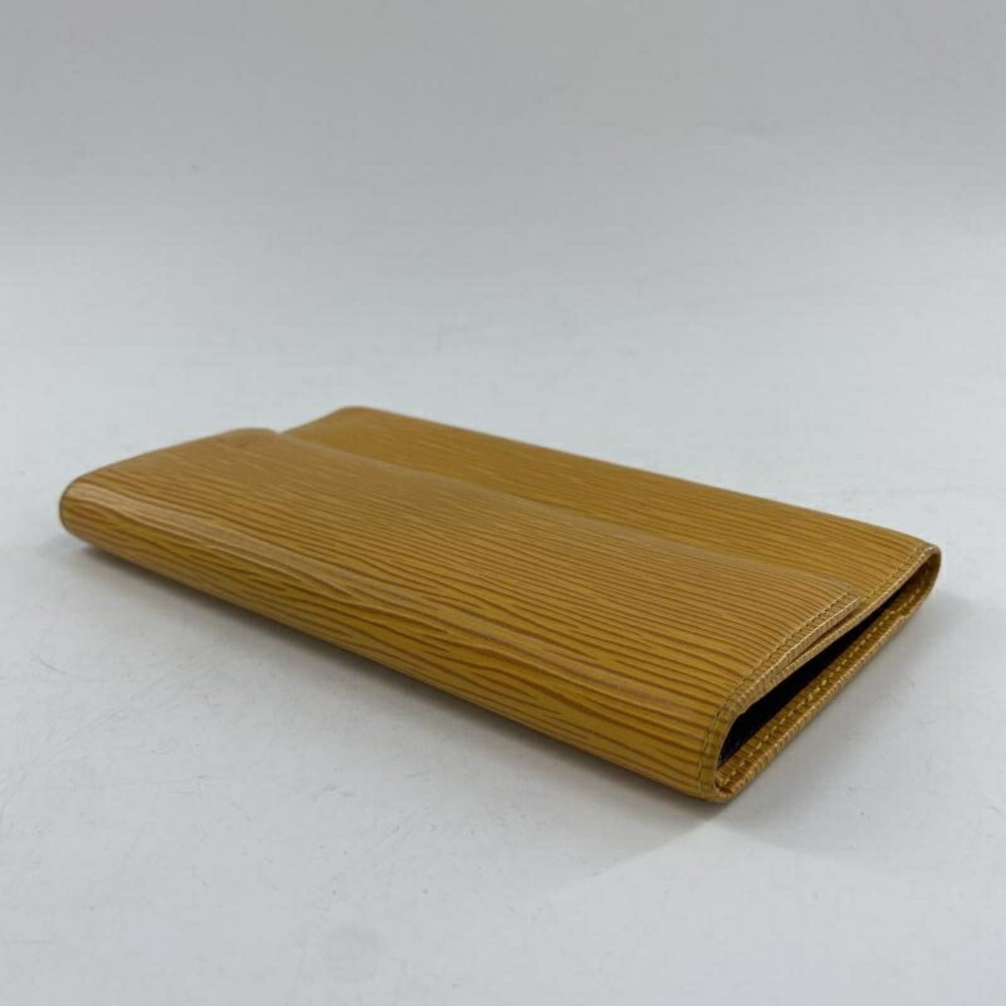LOUIS VUITTON Porte Tresor International M63389 Long Wallet Epi Leather Yellow Louis Vuitton