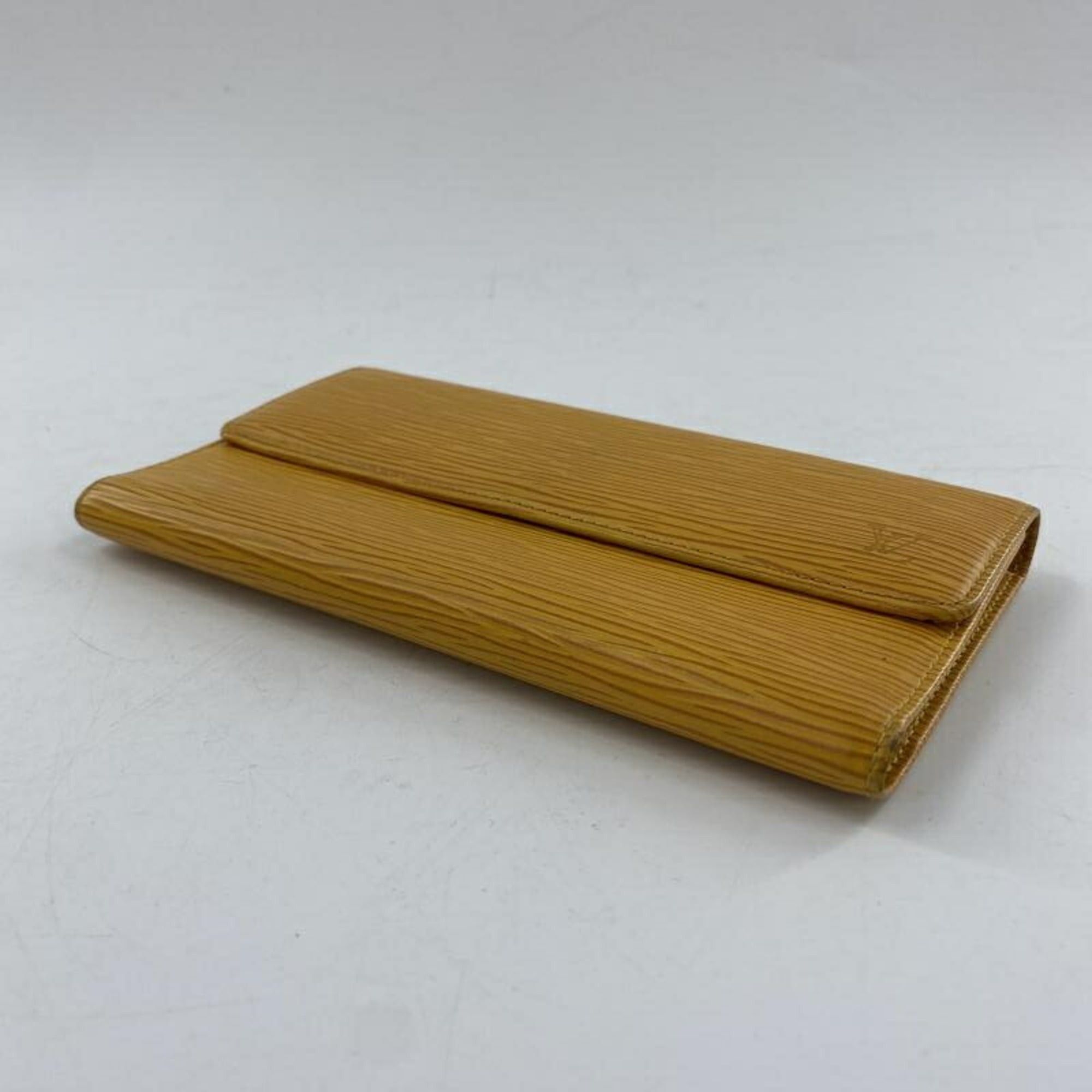 LOUIS VUITTON Porte Tresor International M63389 Long Wallet Epi Leather Yellow Louis Vuitton