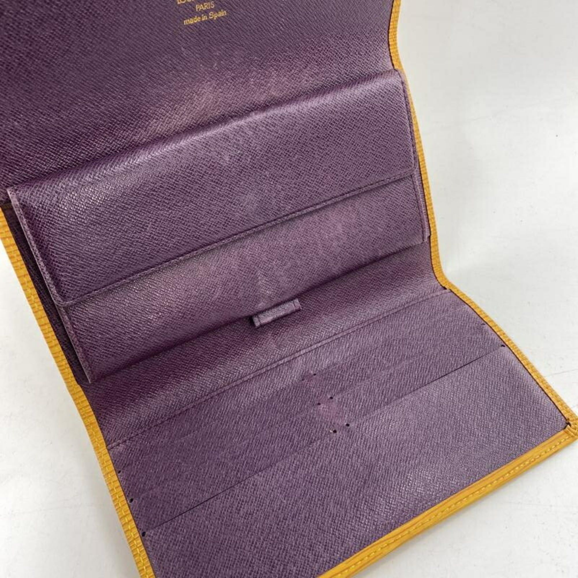LOUIS VUITTON Porte Tresor International M63389 Long Wallet Epi Leather Yellow Louis Vuitton