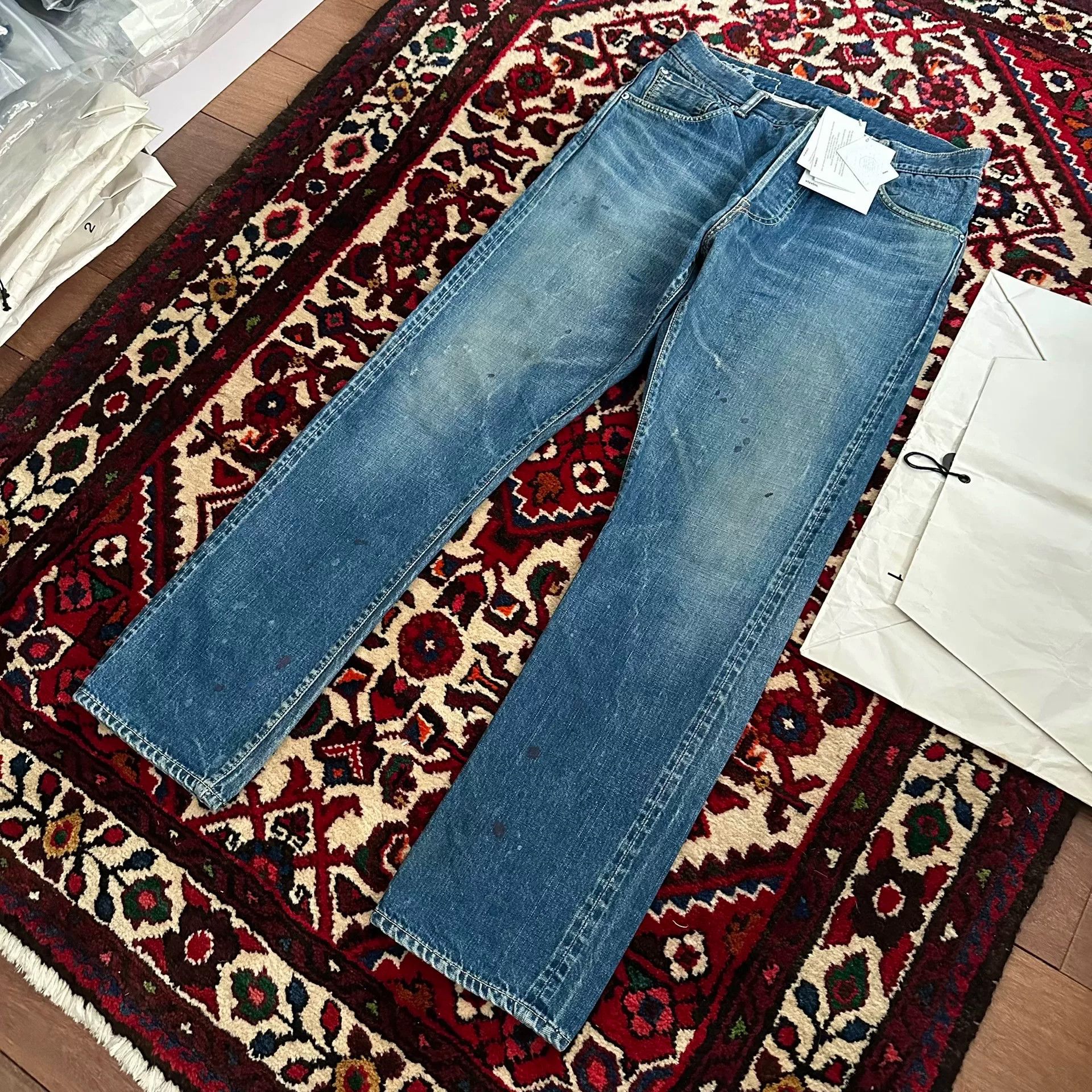 Visvim visvim mud-dyed wide-leg denim pants Size US 30 / EU 46 - 3 Thumbnail
