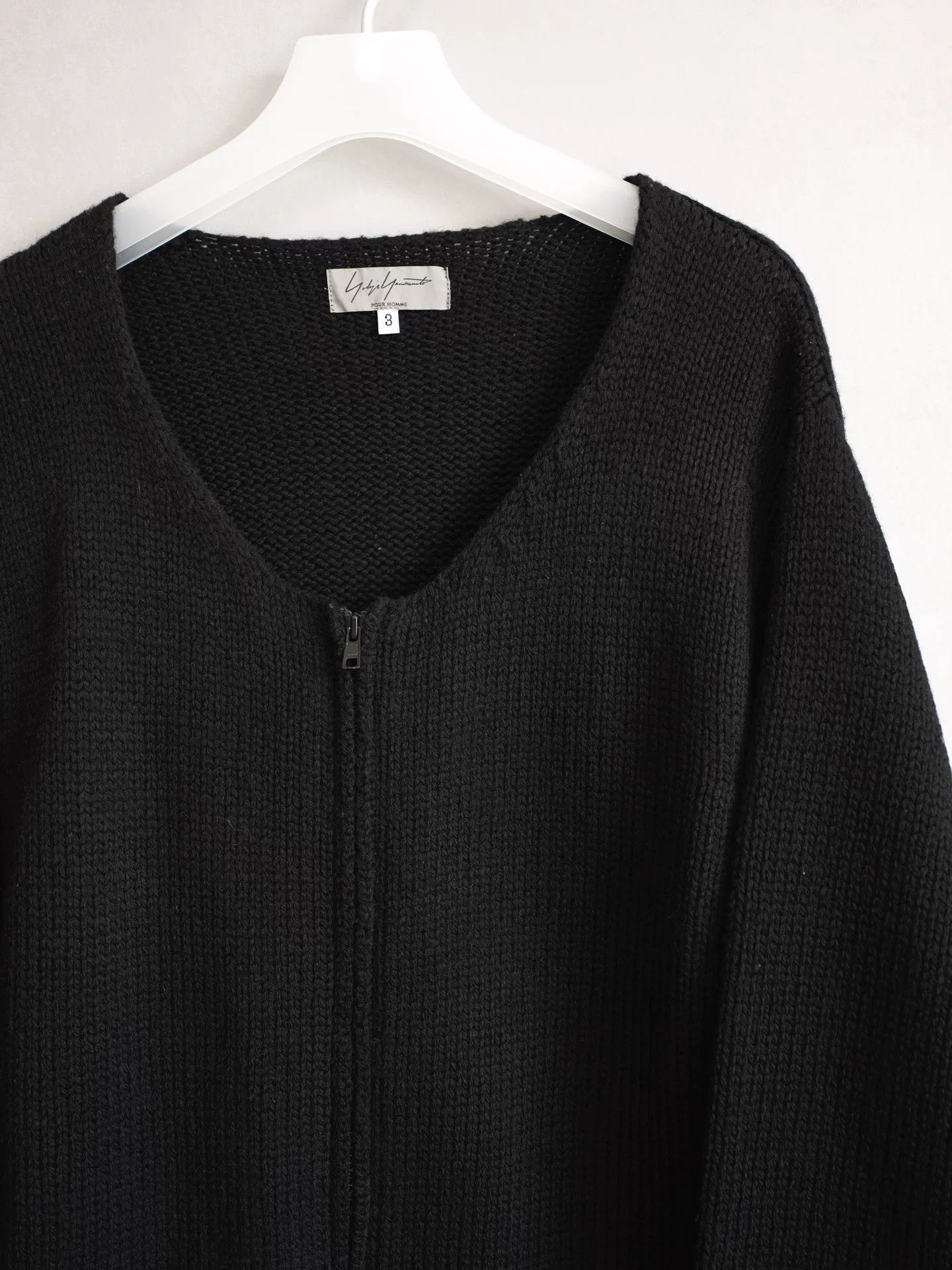 Yohji Yamamoto Yohji Yamamoto Black Wool Cardigan Size L / US 10 / IT 46 - 5 Thumbnail