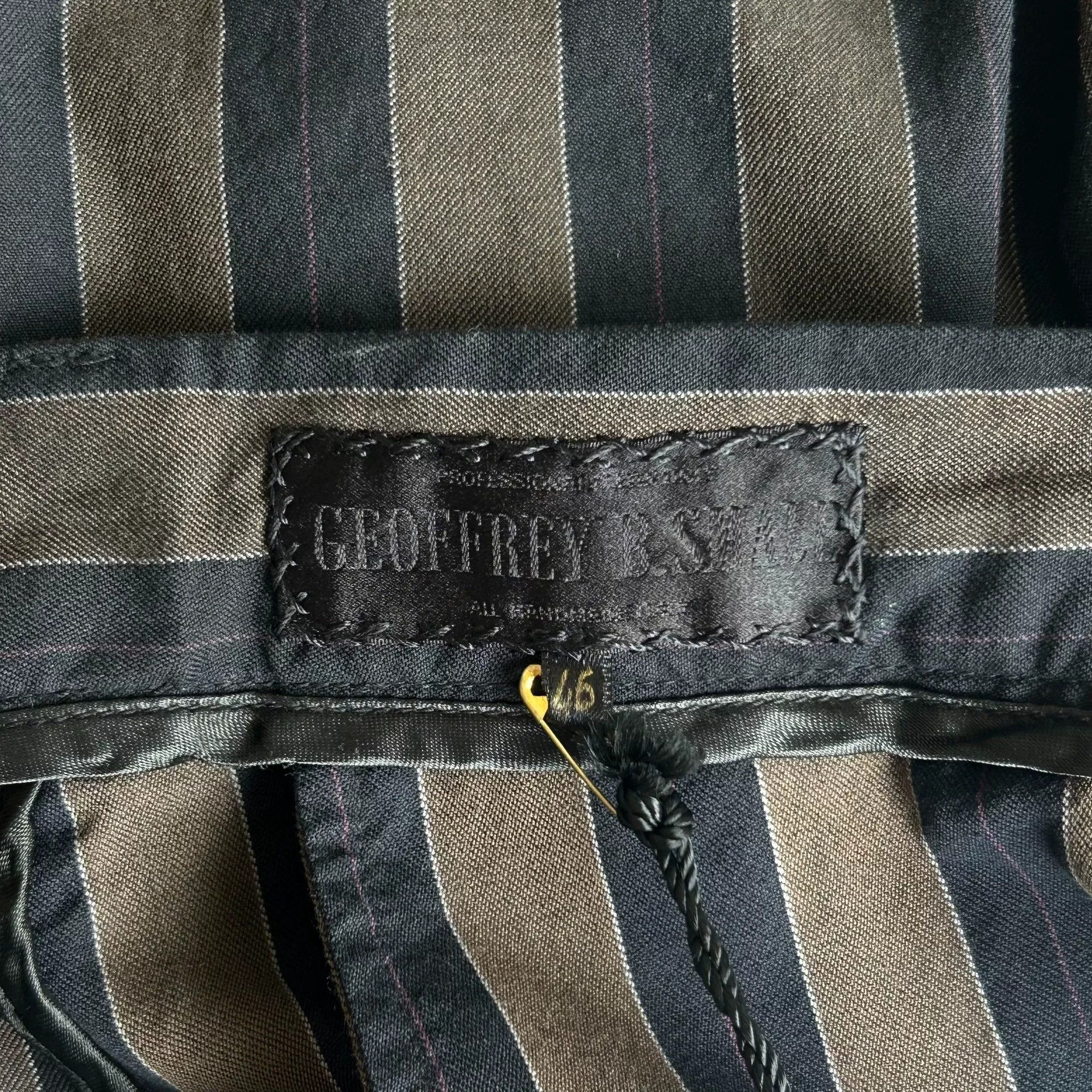 Geoffrey B. Small Geoffrey B. Small Silk Wool Striped Pants Size US 36 / EU 52 - 7 Thumbnail