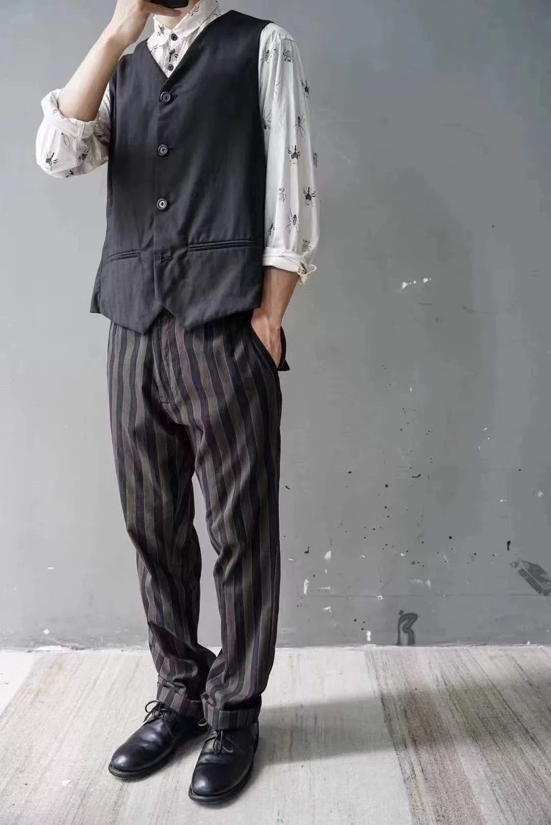 Geoffrey B. Small Geoffrey B. Small Silk Wool Striped Pants Size US 36 / EU 52 - 5 Thumbnail