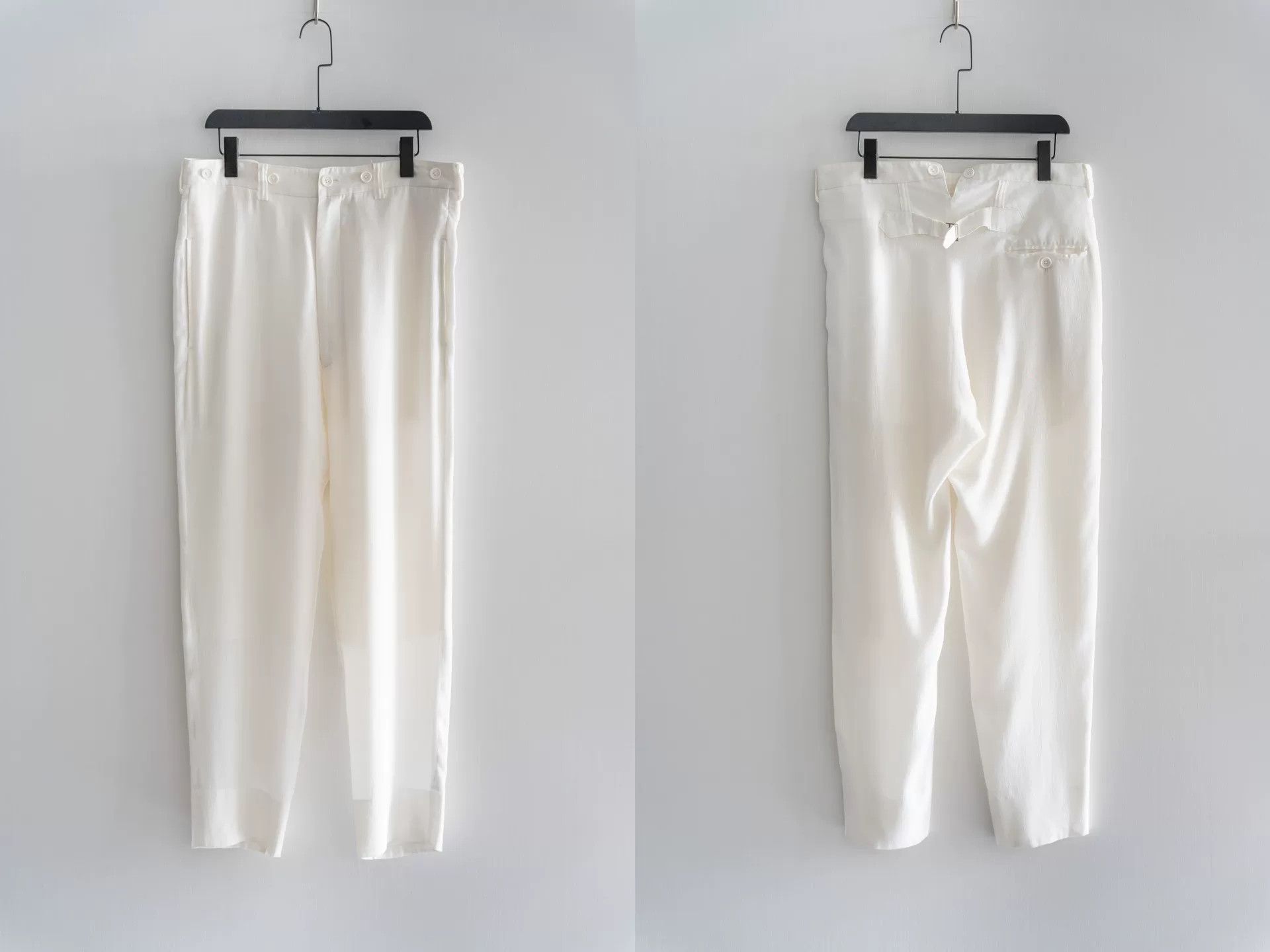 Yohji Yamamoto Yohji Yamamoto White Silk Coat and Pants Set Size US M / EU 48-50 / 2 - 3 Thumbnail