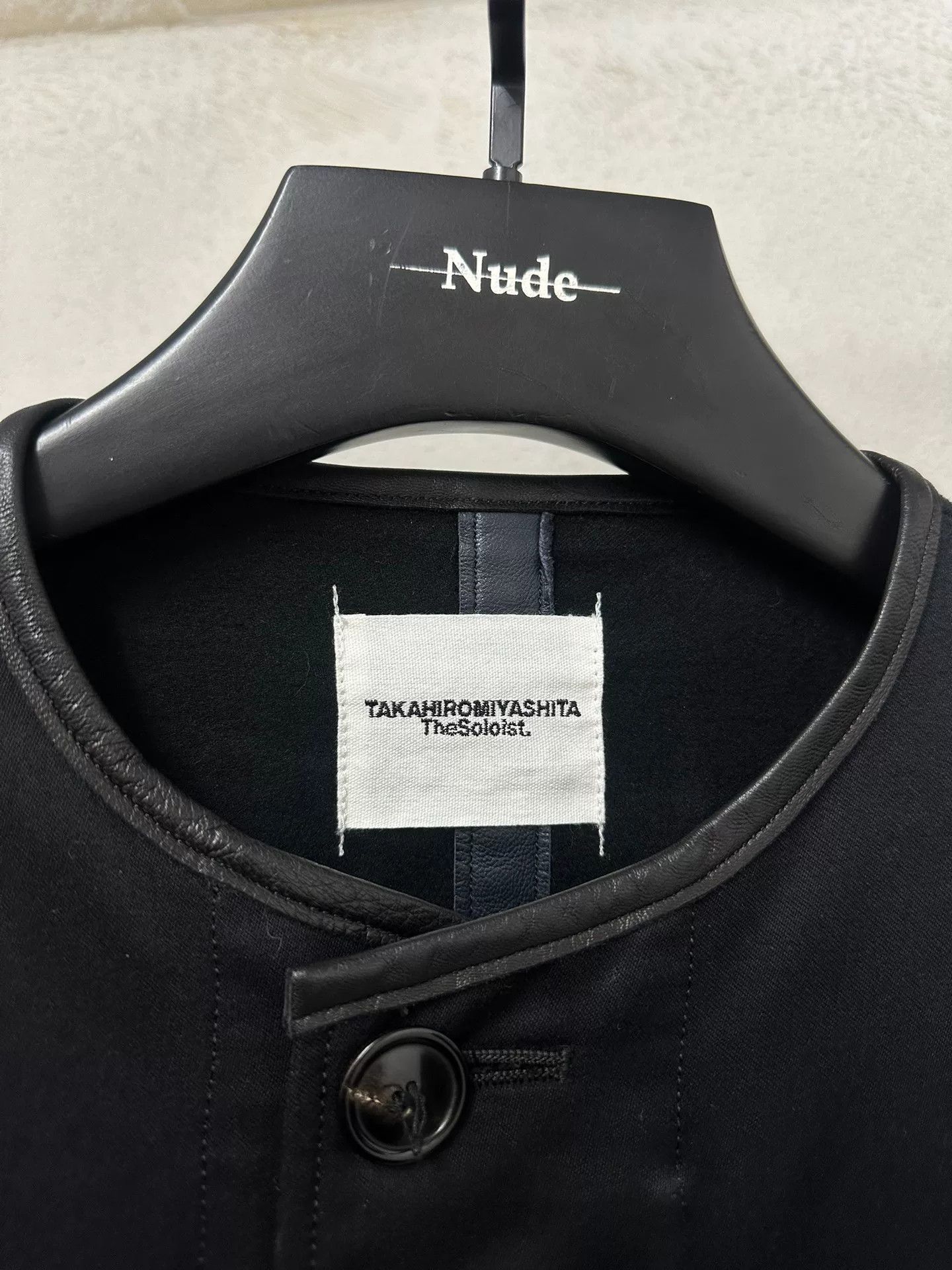 Takahiromiyashita The Soloist. black oversized jacket with frayed hem Size US L / EU 52-54 / 3 - 2 Thumbnail