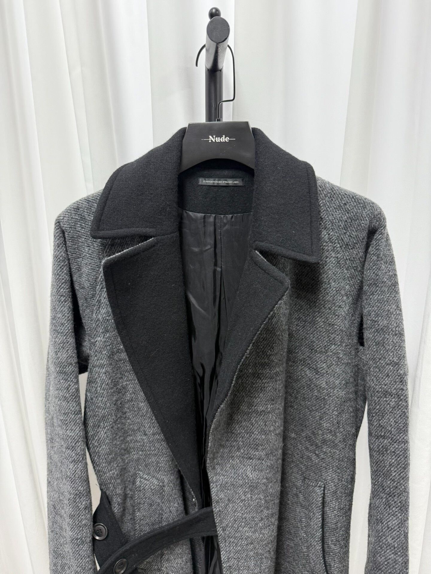 Yohji Yamamoto thick wool blend coat by yohji yamamoto Size US M / EU 48-50 / 2 - 2 Thumbnail