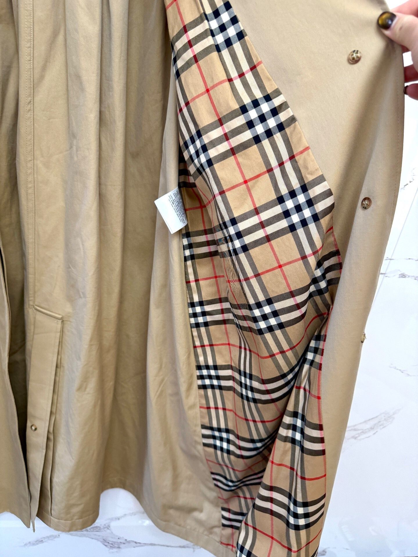 Burberry burberry check trench coat Size ONE SIZE - 3 Thumbnail
