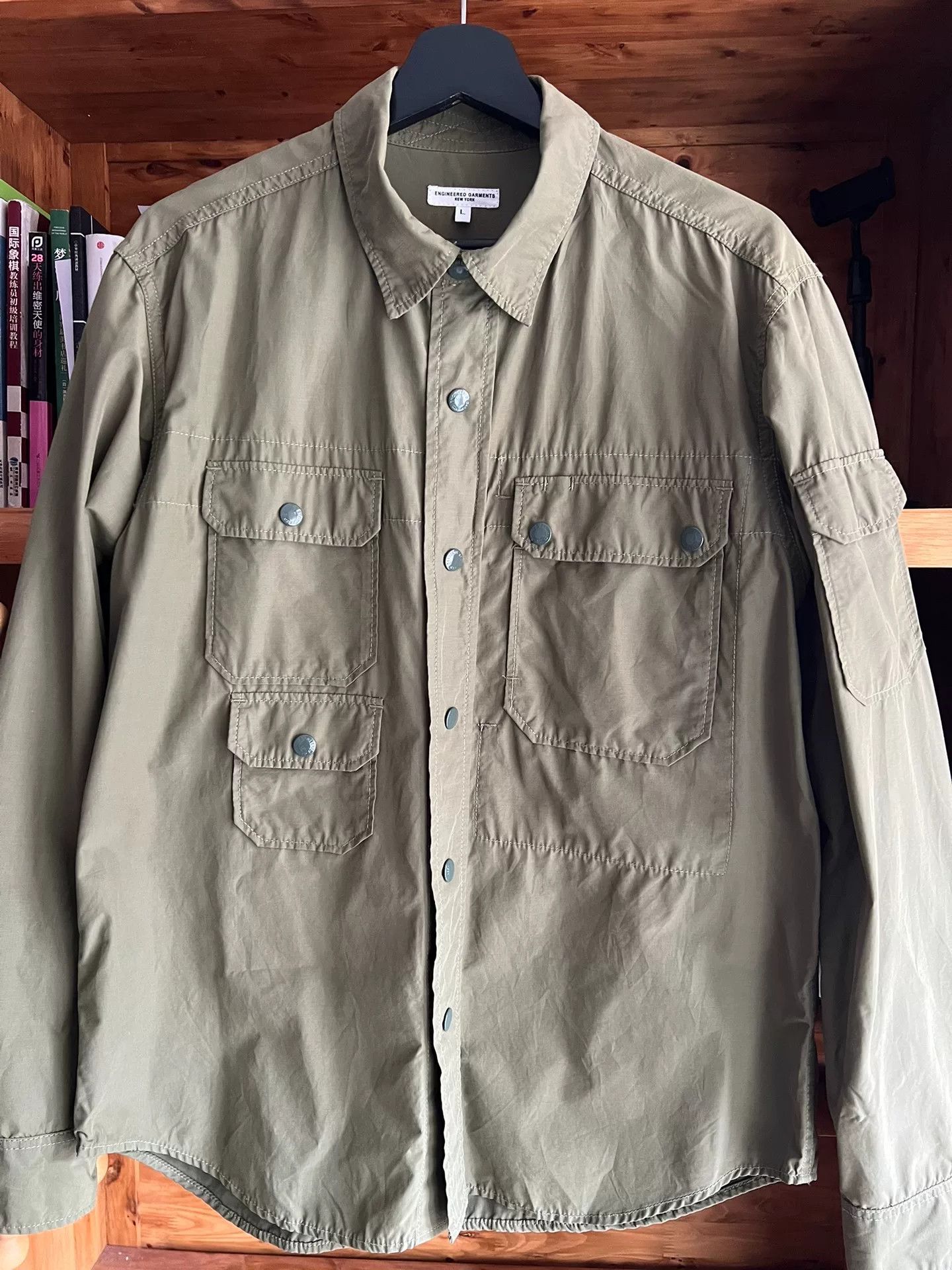 Engineered Garments Engineered Garments Classic Olive Green Shirt Jacket Size US L / EU 52-54 / 3 - 4 Thumbnail