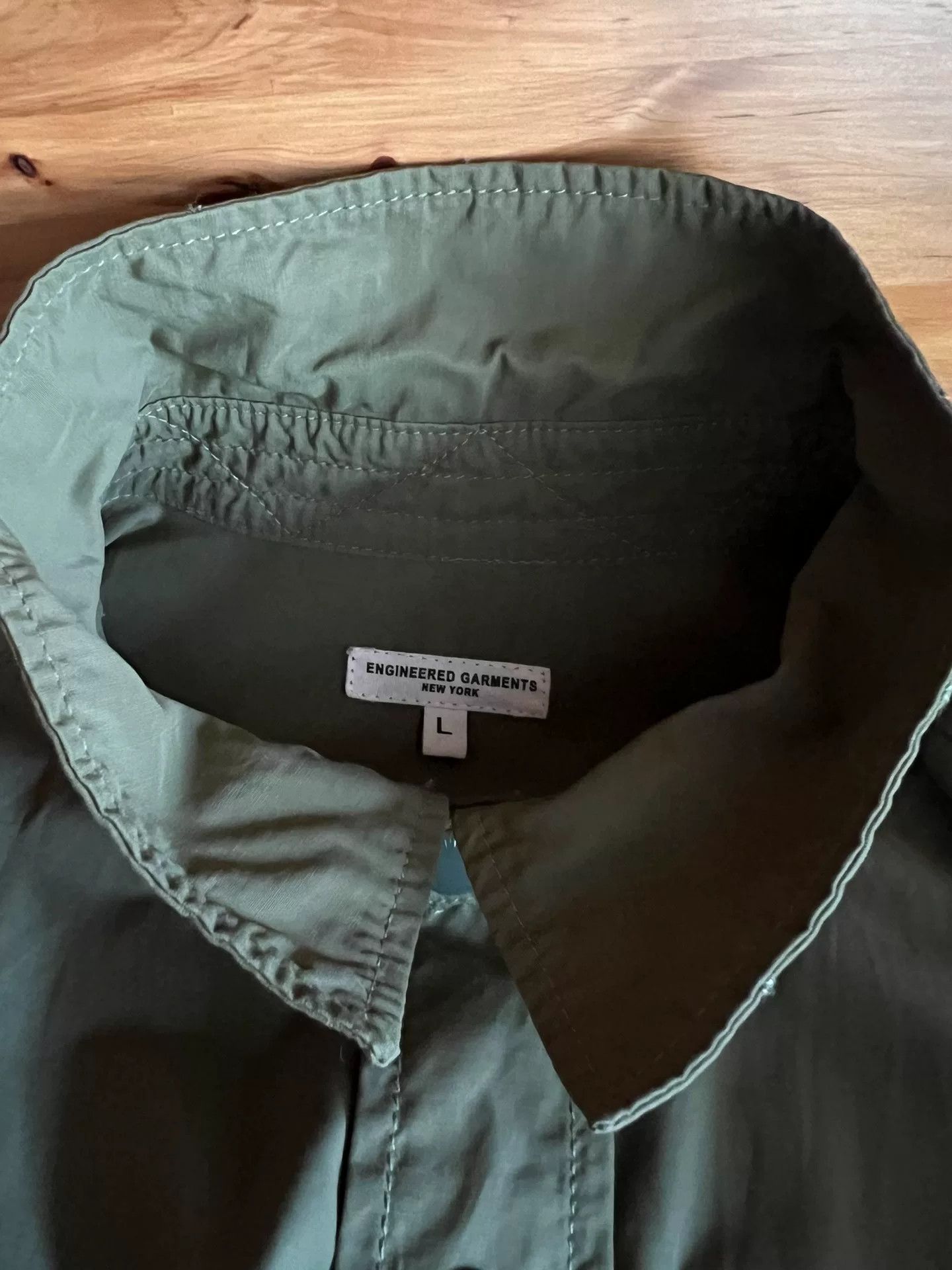 Engineered Garments Engineered Garments Classic Olive Green Shirt Jacket Size US L / EU 52-54 / 3 - 9 Thumbnail