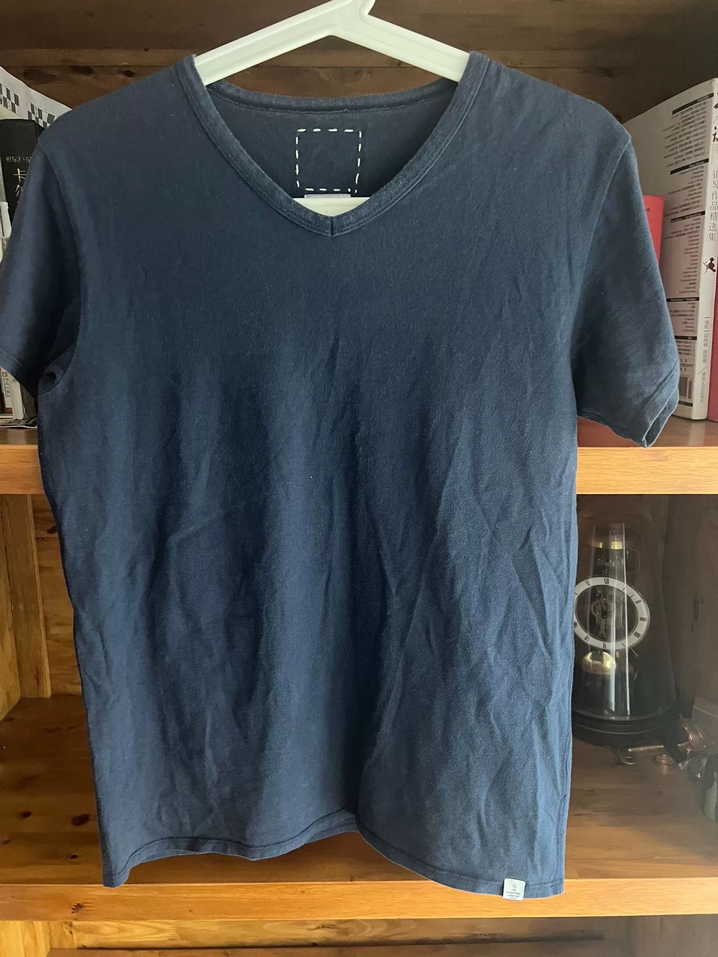 Visvim visvim Blue Dyed V-Neck Short Sleeve Tee Size US M / EU 48-50 / 2 - 4 Thumbnail