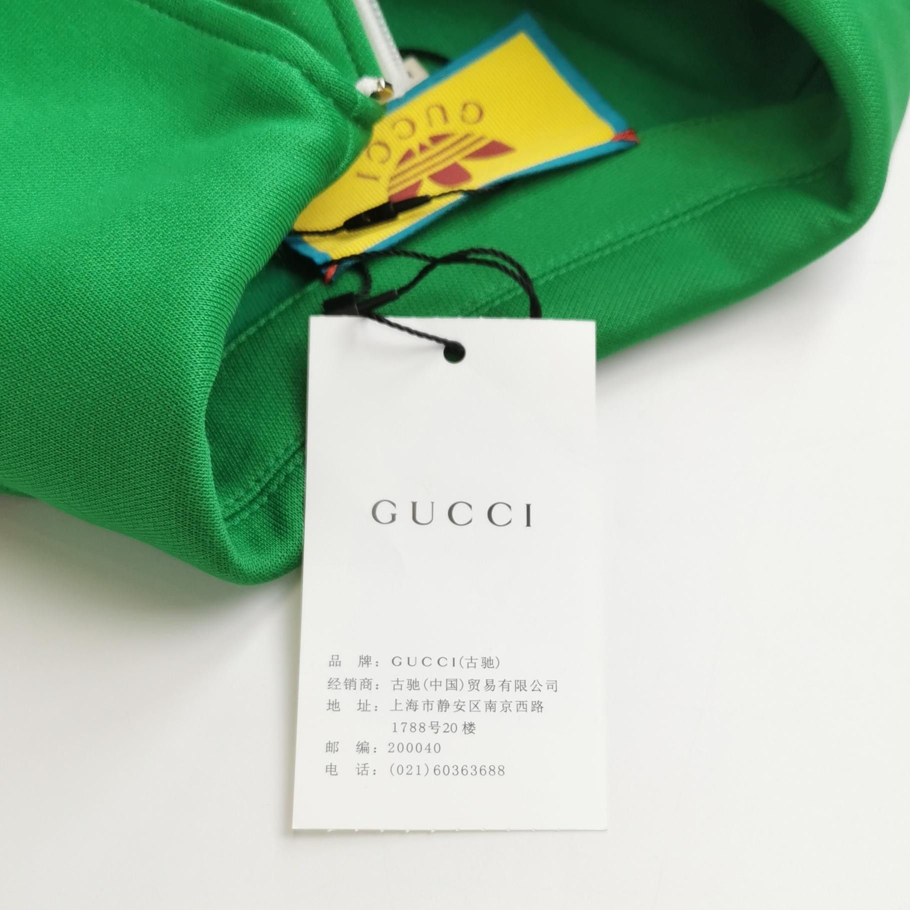 Gucci Gucci x adidas Green Logo Zip Collar Jumpsuit Size 40" / US 18 - 9 Thumbnail