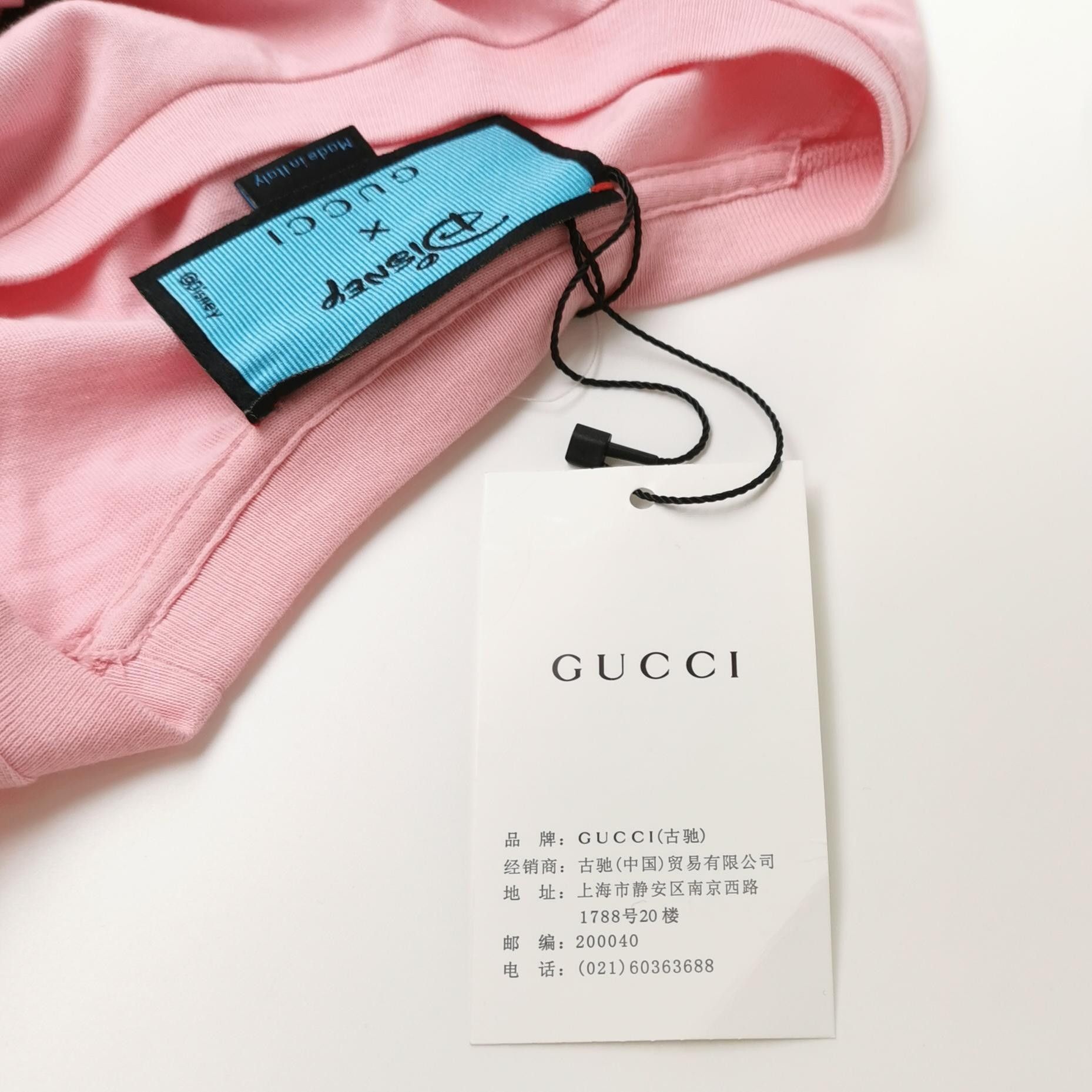 Gucci Gucci XS Pink Cotton Round Neck Graphic T-Shirt Size XS / US 0-2 / IT 36-38 - 7 Thumbnail