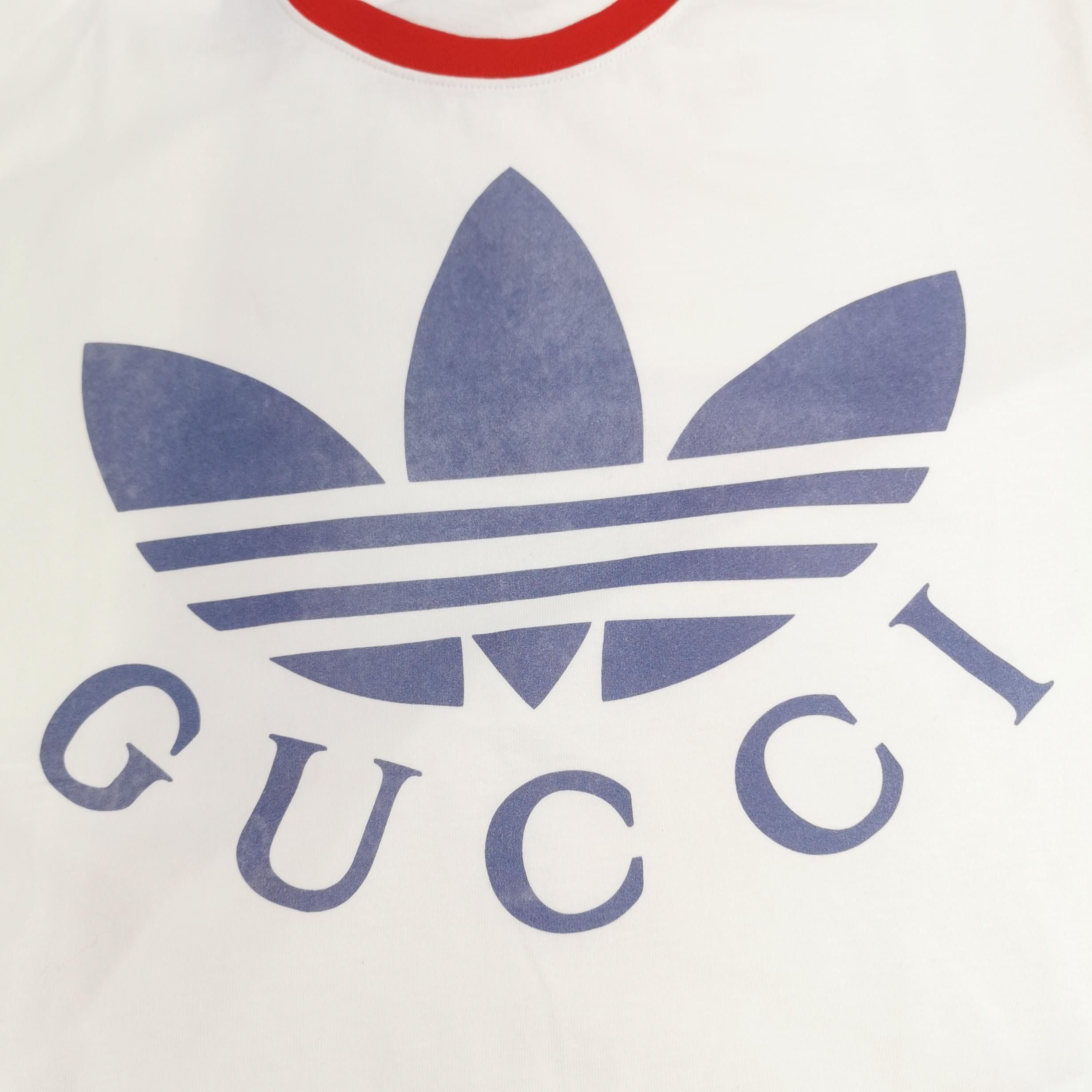 Gucci Gucci Adidas XS Crew Neck Logo T-Shirt Size XS / US 0-2 / IT 36-38 - 5 Thumbnail